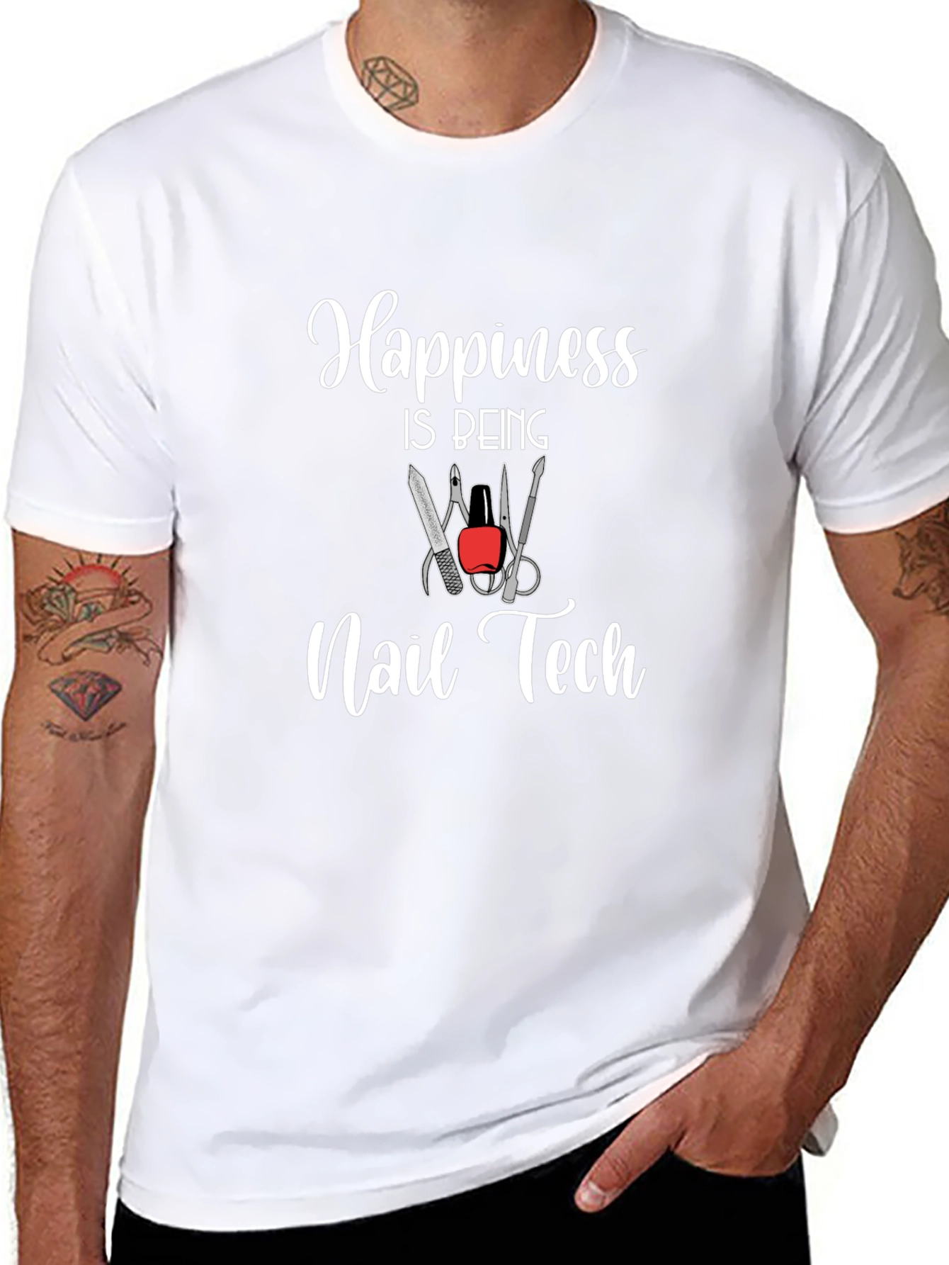 Happiness Is Being Nail Tech T-Shirt