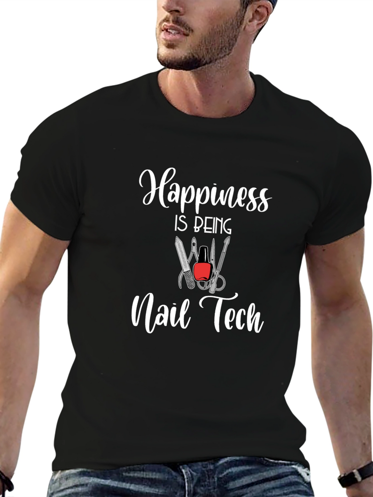 Happiness Is Being Nail Tech T-Shirt