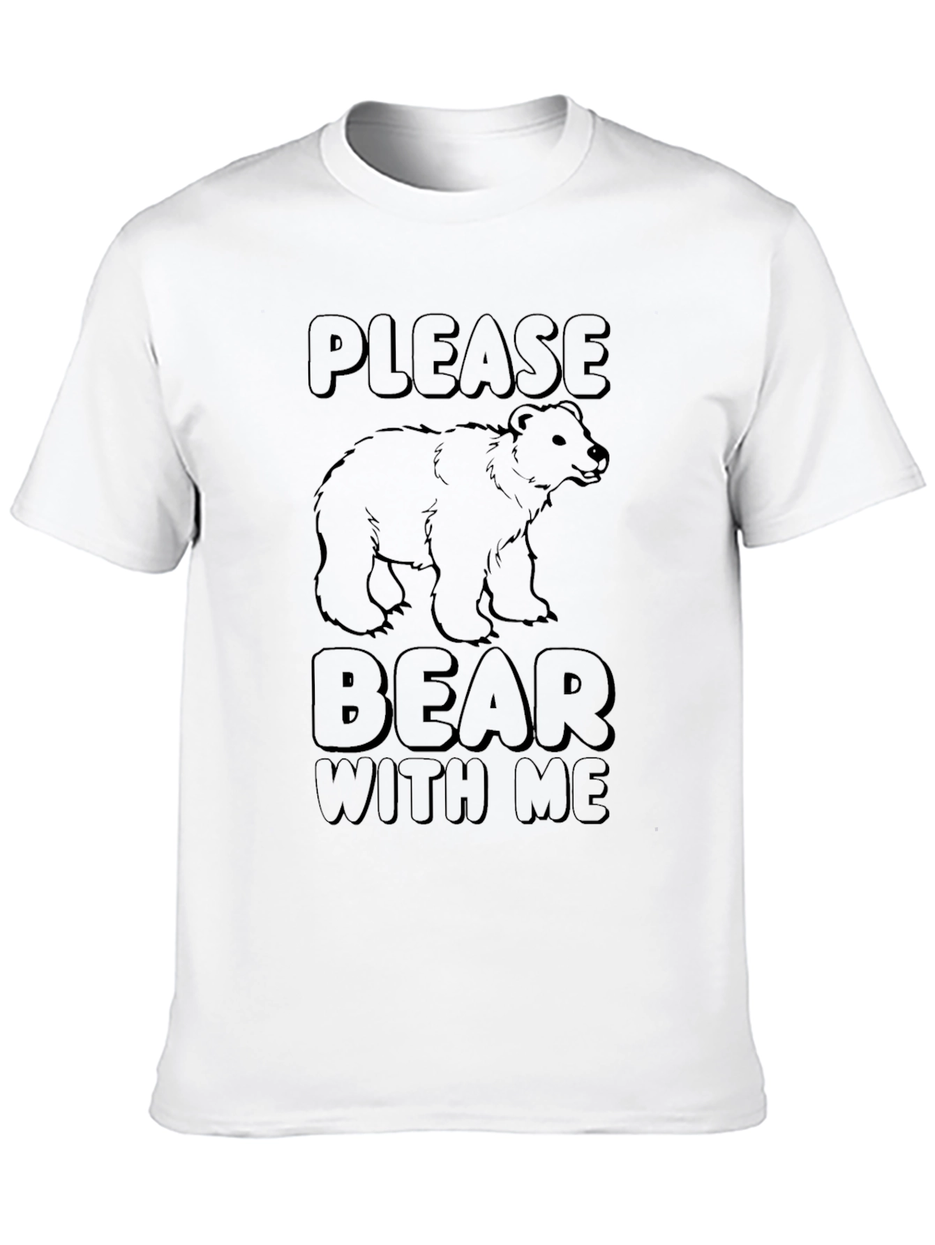 Please Bear With Me Graphic T-Shirt - Black