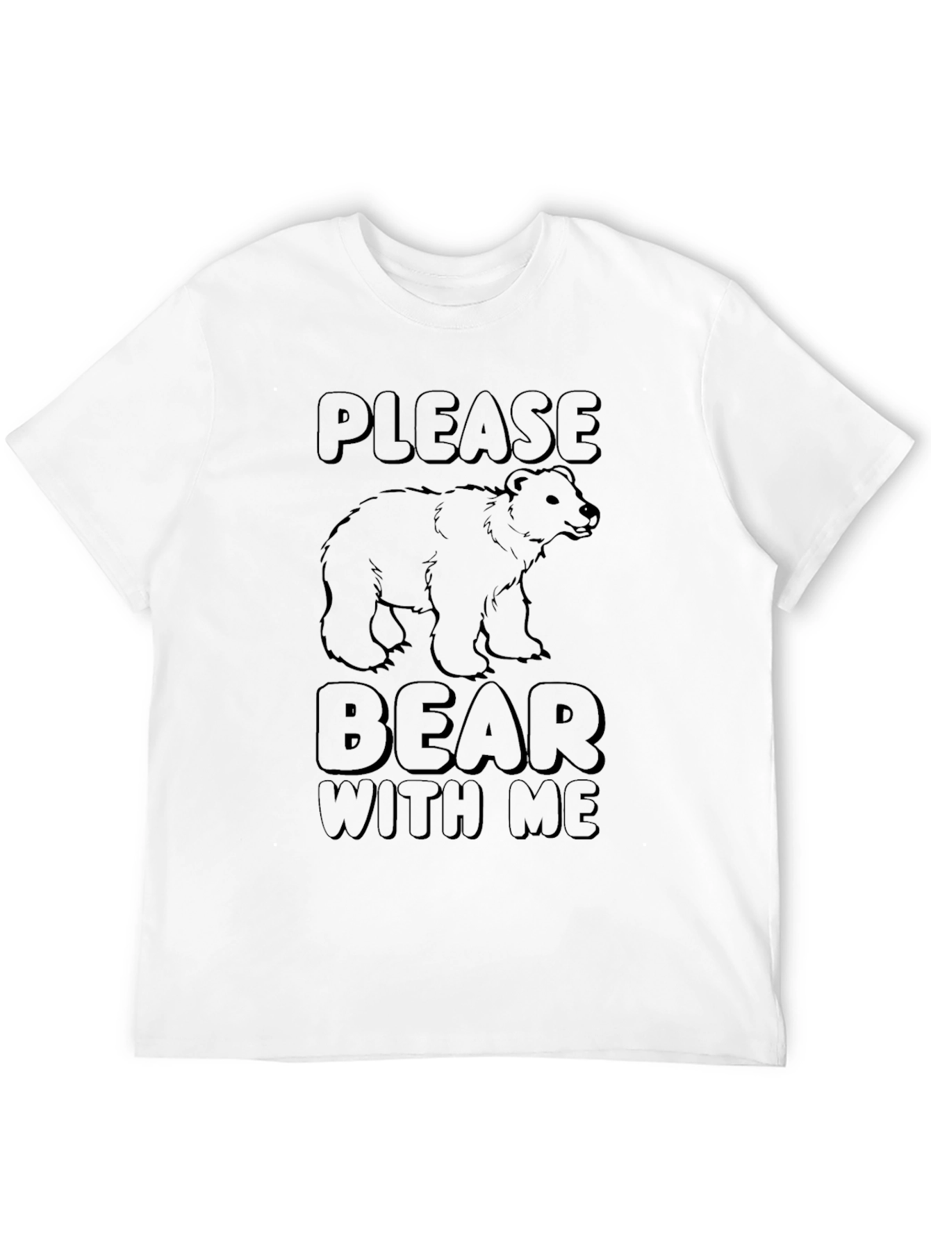 Please Bear With Me Graphic T-Shirt - Black