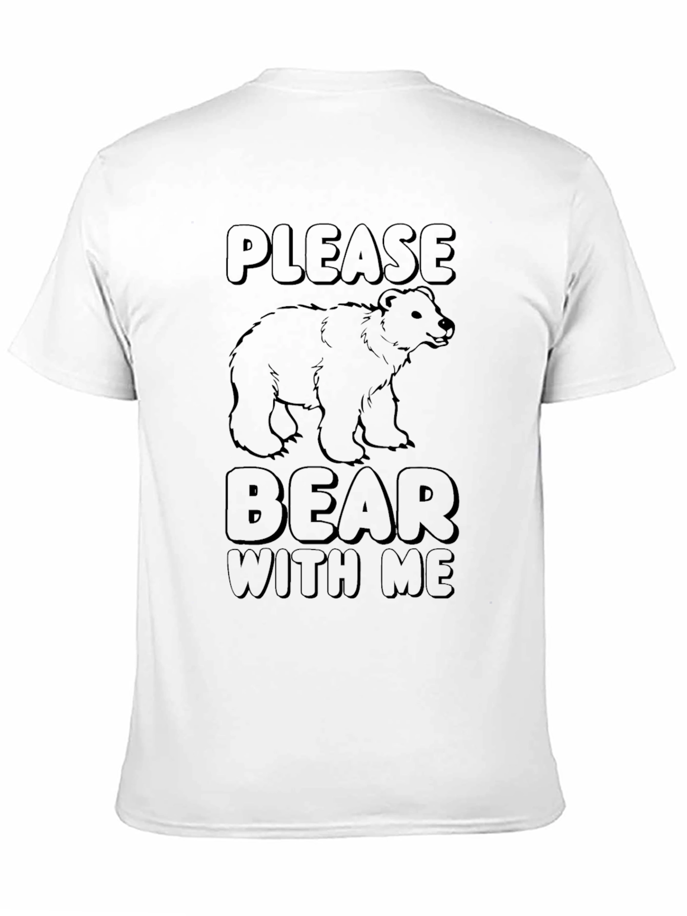 Please Bear With Me Graphic T-Shirt - Black