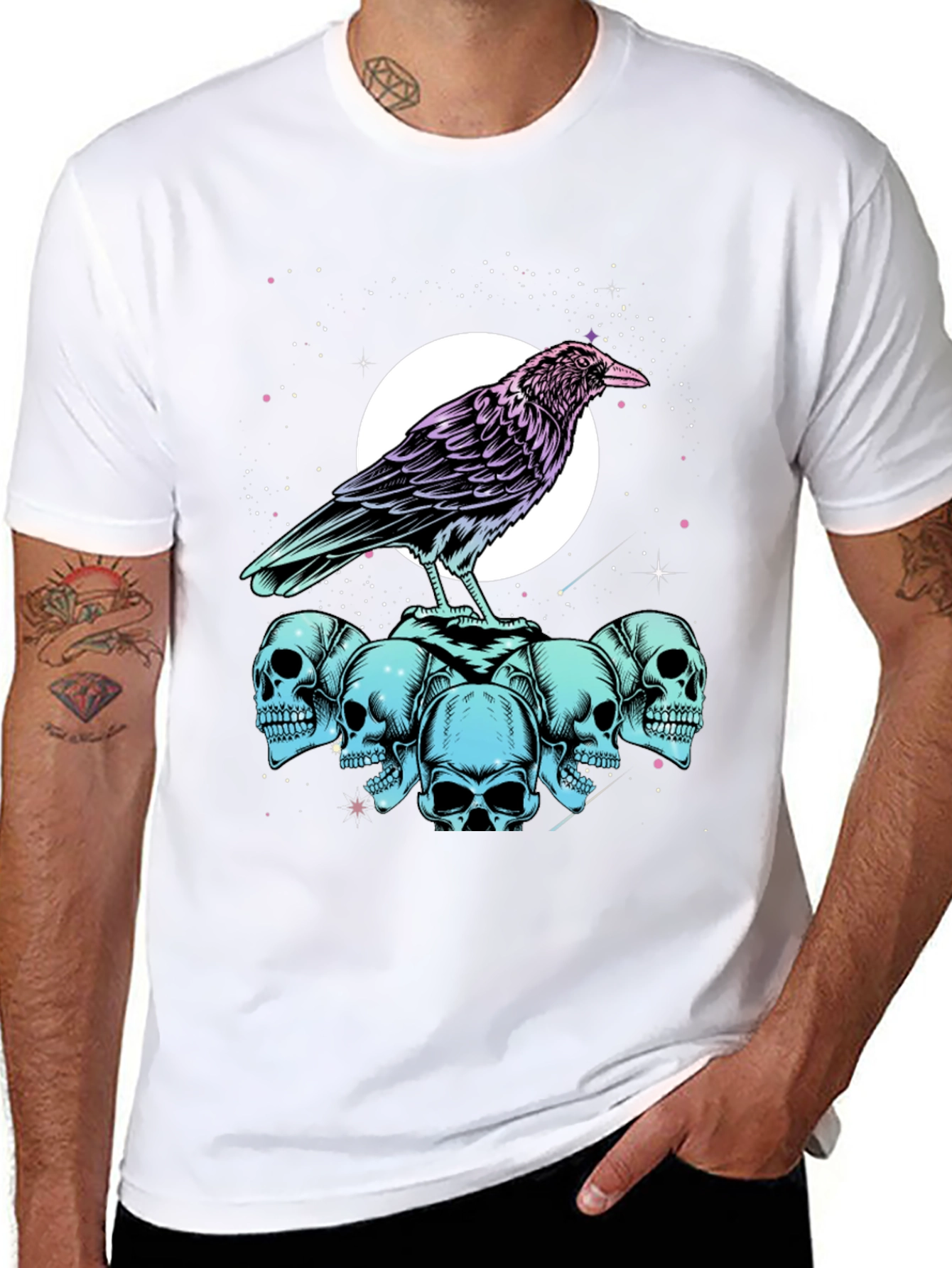 Raven and Skull Graphic Tee