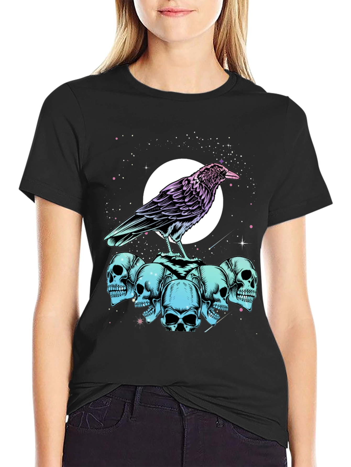 Raven and Skull Graphic Tee
