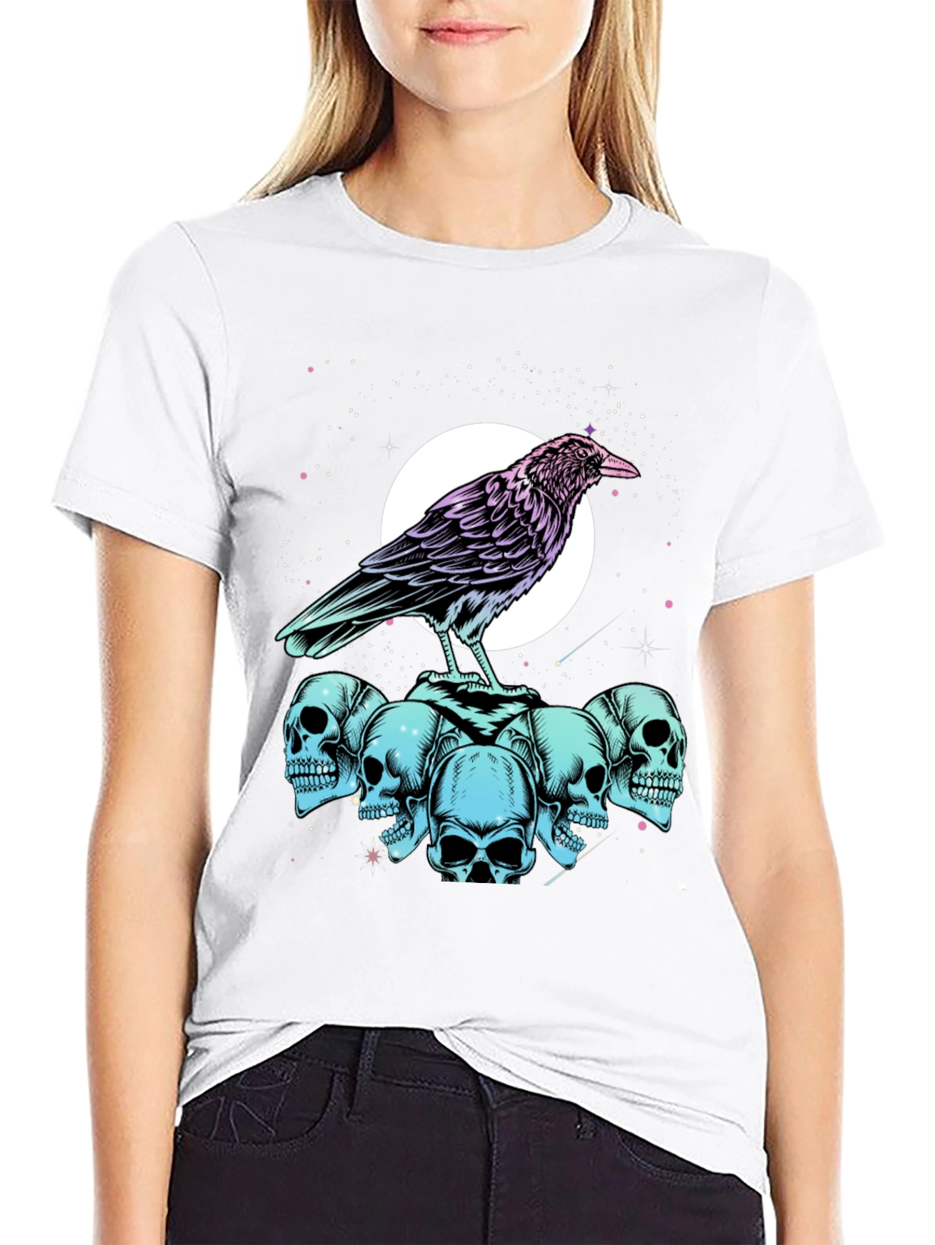Raven and Skull Graphic Tee