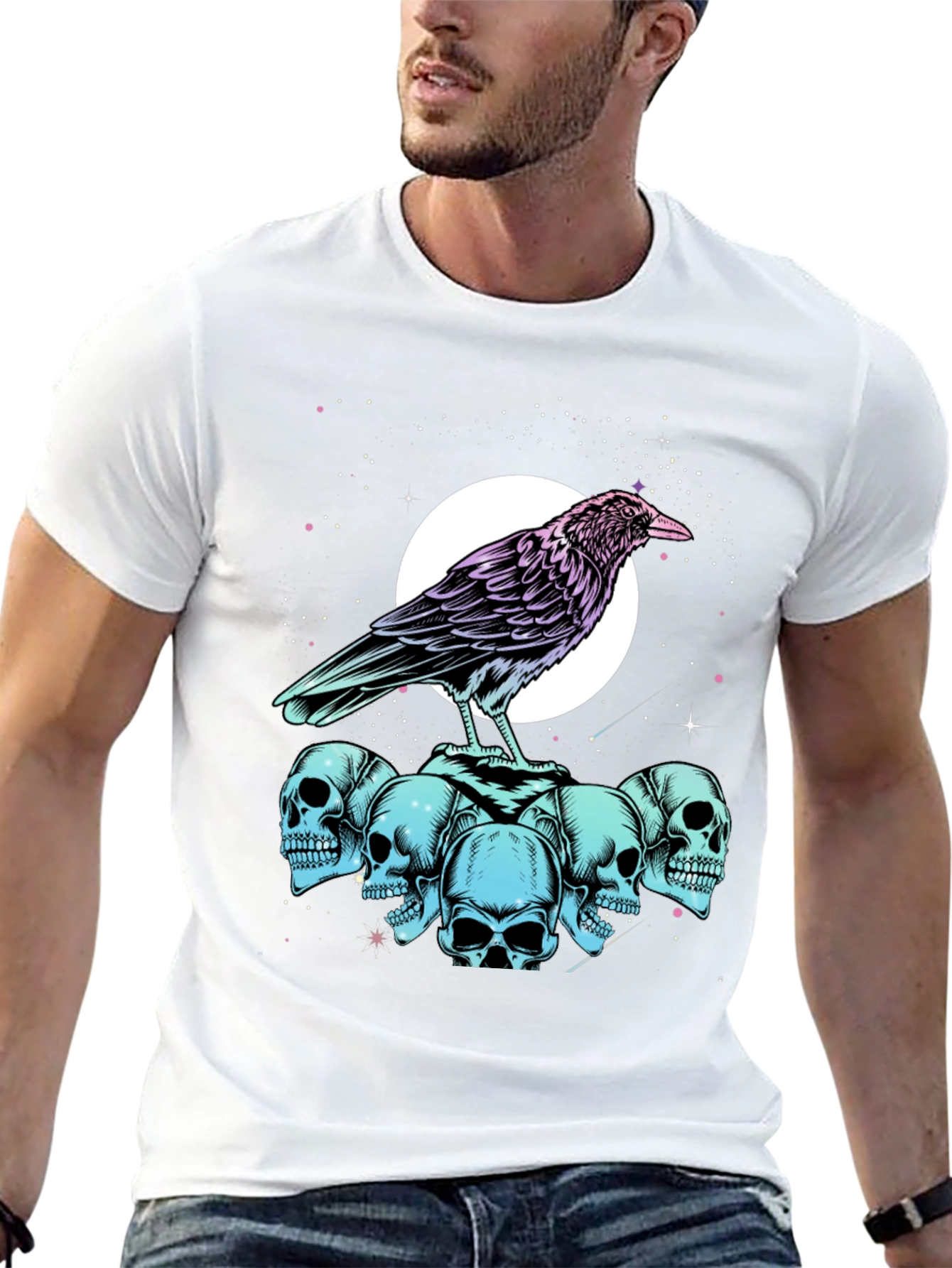 Raven and Skull Graphic Tee