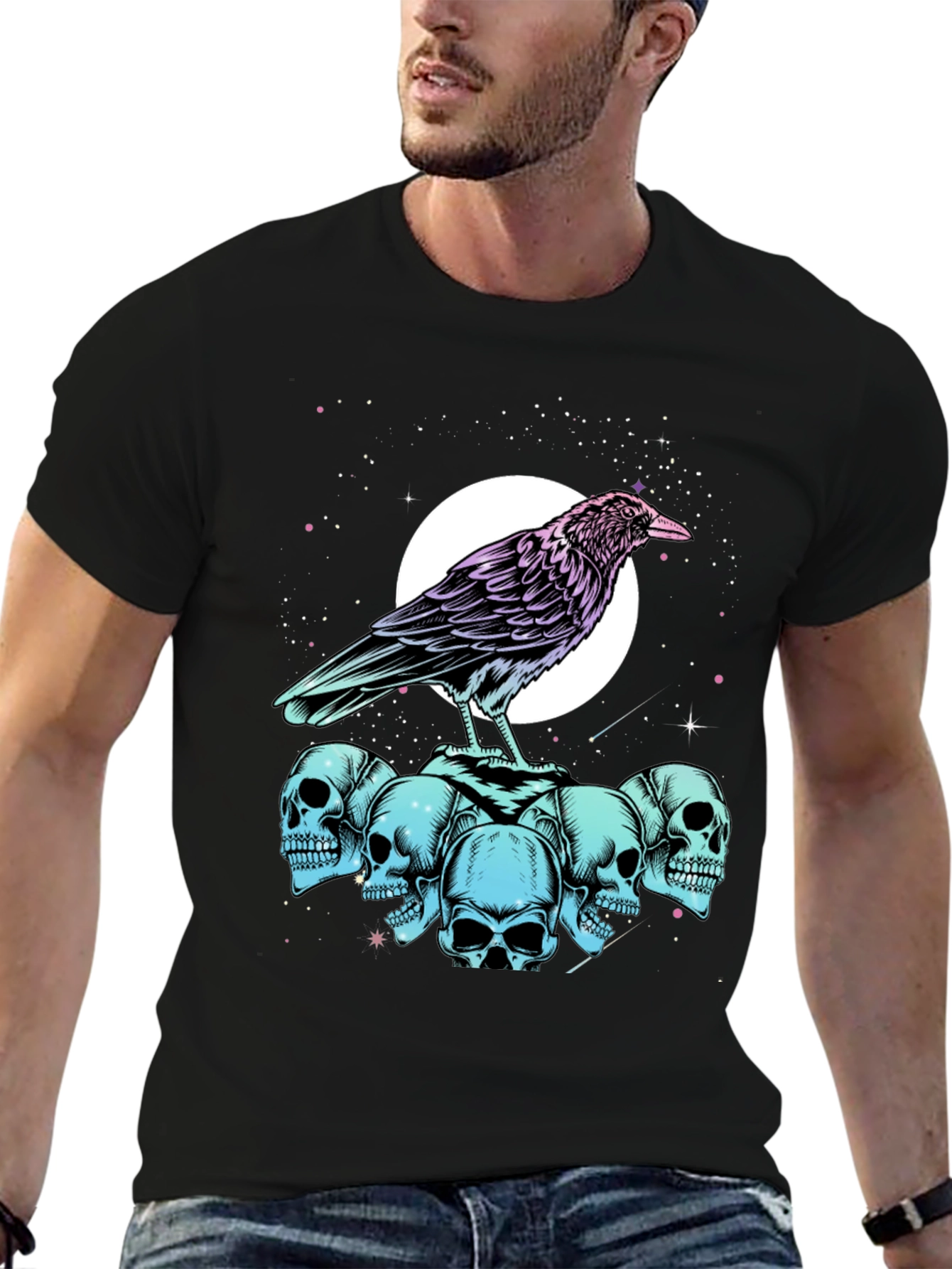 Raven and Skull Graphic Tee