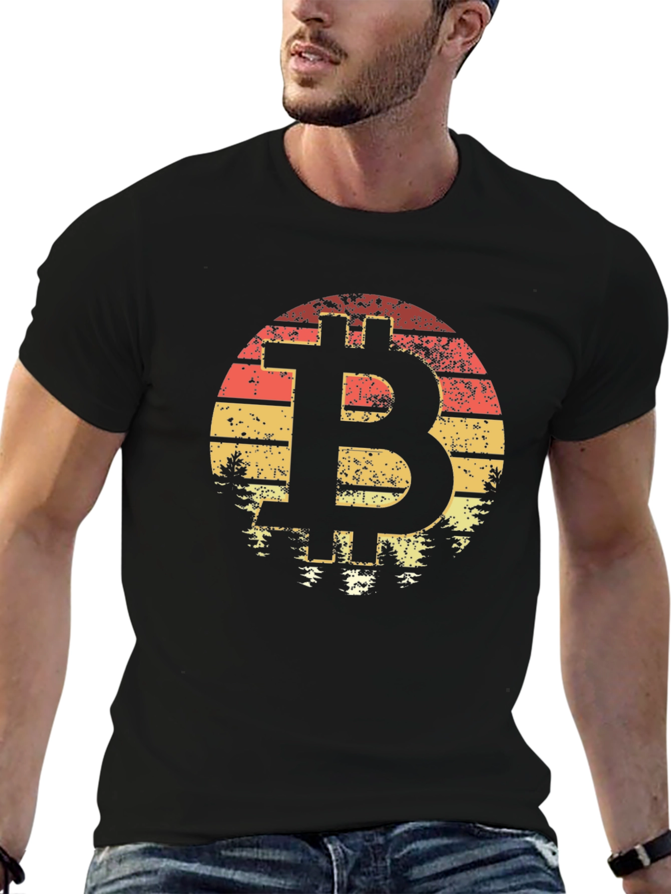Bitcoin Sunset T-Shirt - Crypto Tee