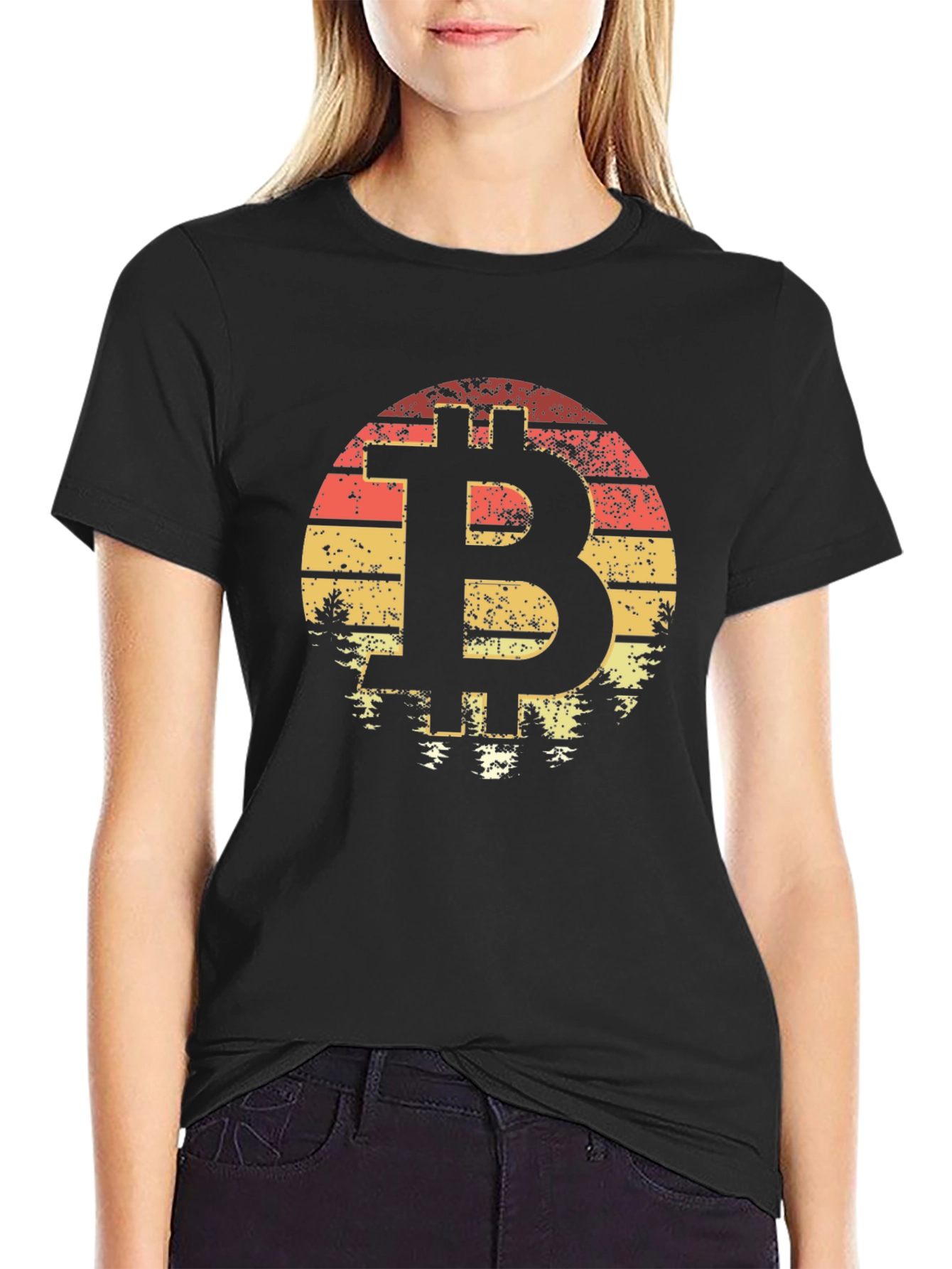 Bitcoin Sunset T-Shirt - Crypto Tee