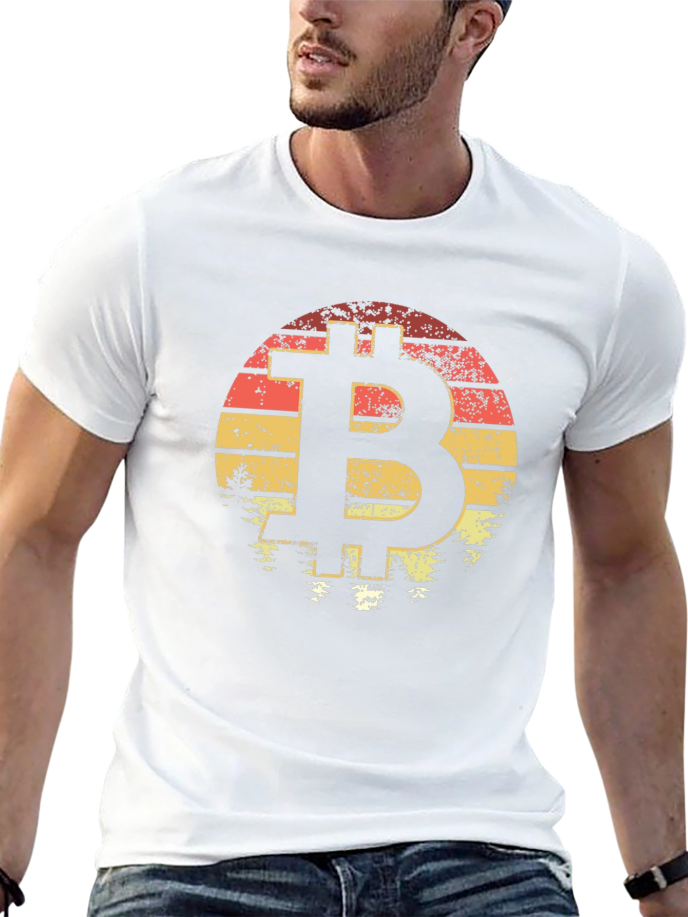Bitcoin Sunset T-Shirt - Crypto Tee