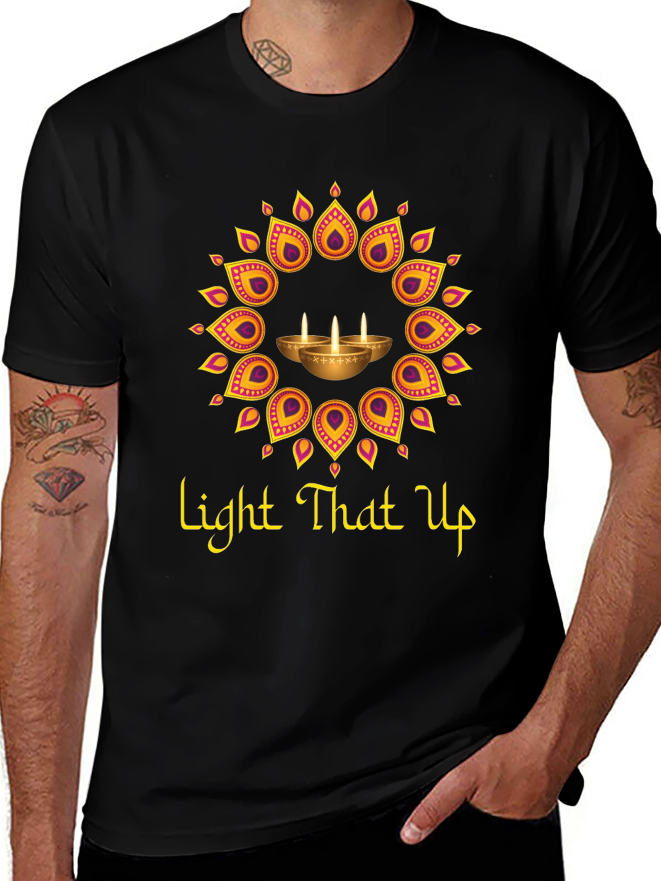 Light That Up Diwali T-Shirt