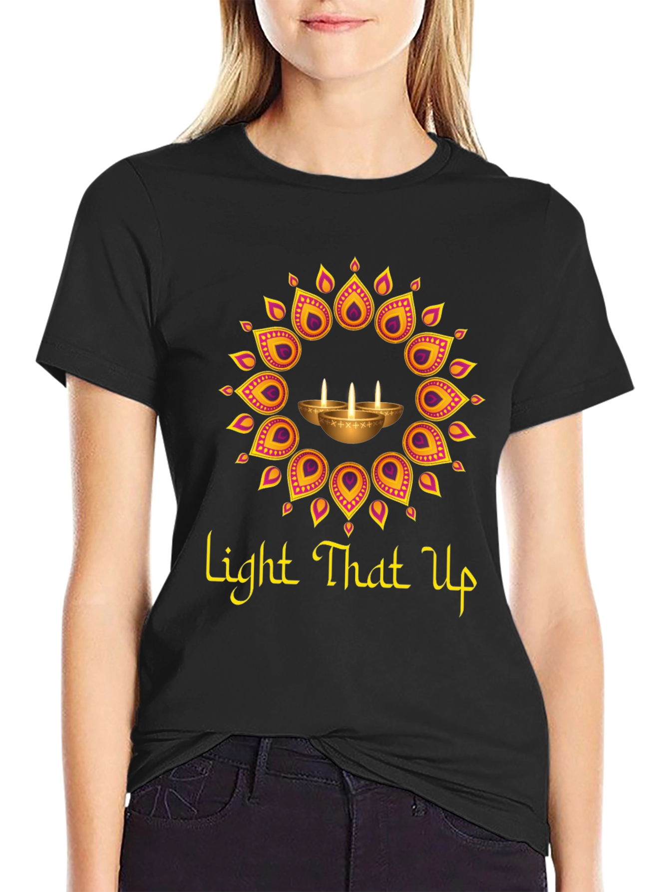 Light That Up Diwali T-Shirt