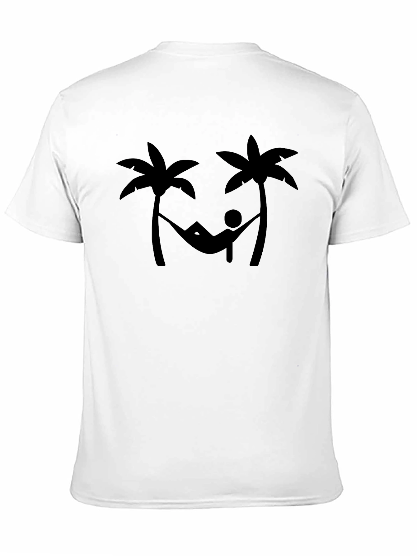 Relaxing Hammock Palm Tree Graphic T-Shirt