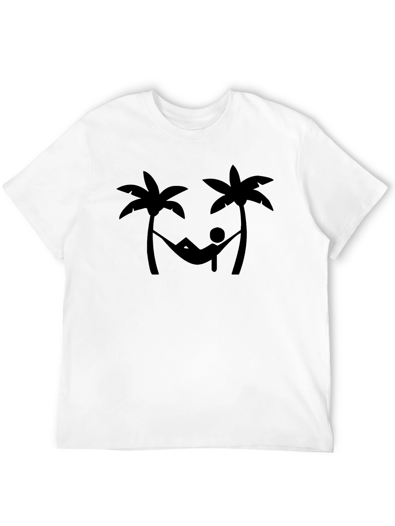Relaxing Hammock Palm Tree Graphic T-Shirt