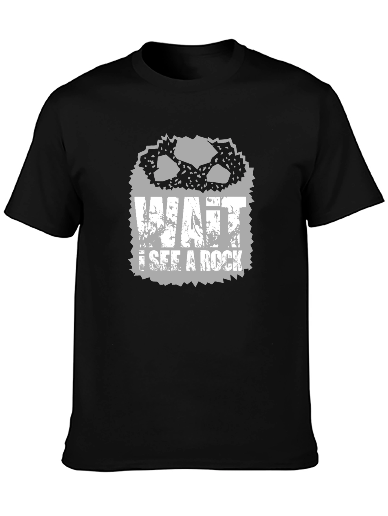 Wait I See A Rock T-Shirt - Black