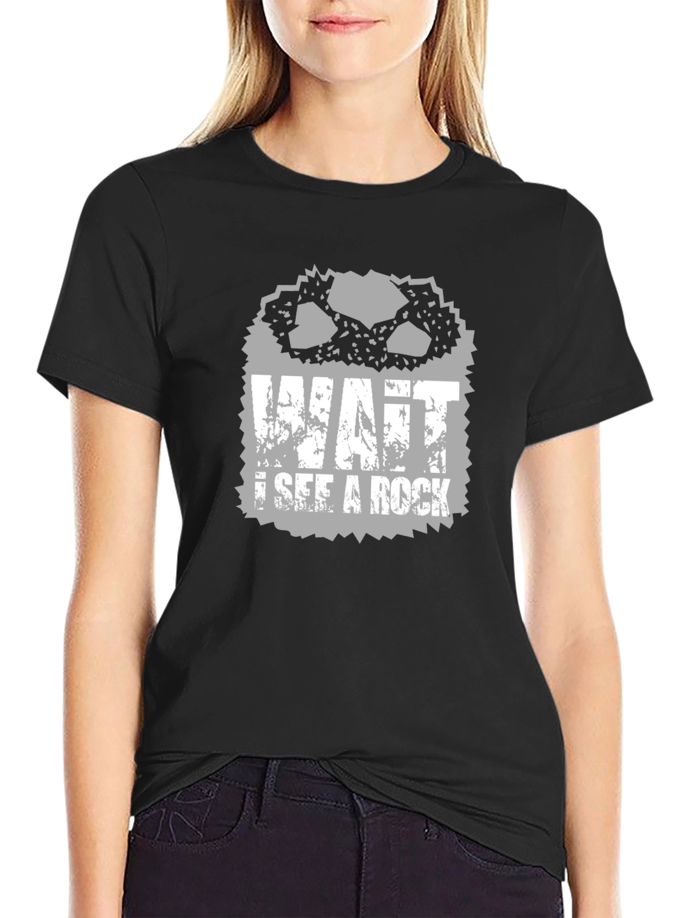 Wait I See A Rock T-Shirt - Black