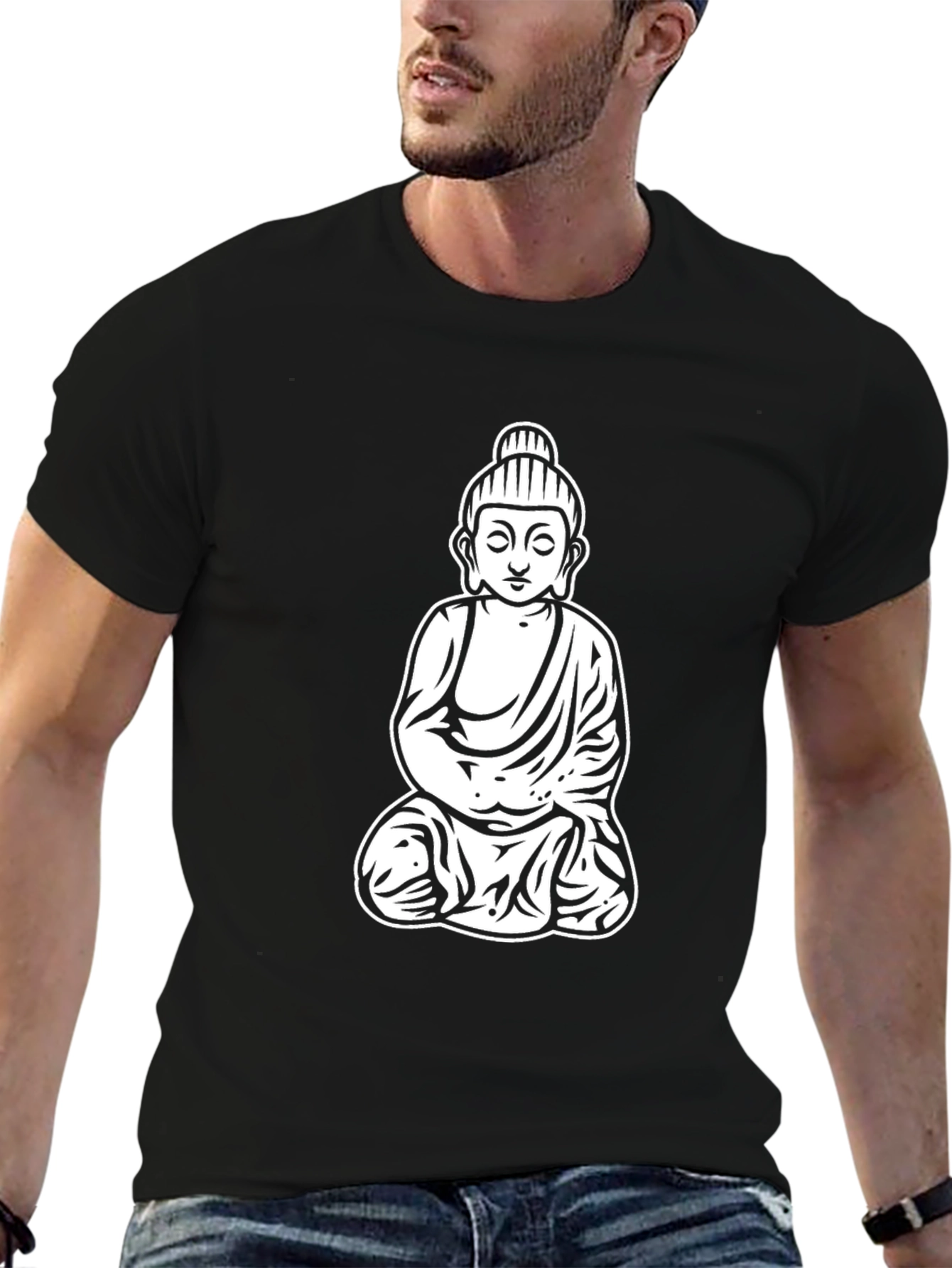 Buddha Graphic Black T-Shirt