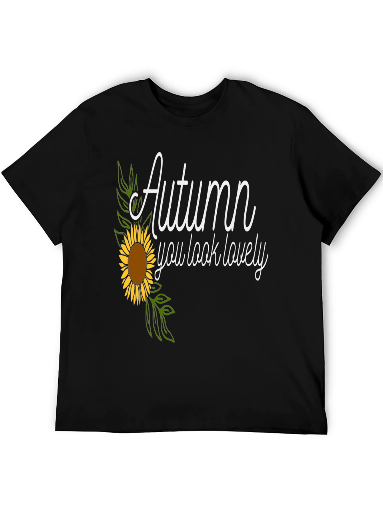 Autumn Sunflower Graphic Tee - You Look Lovely