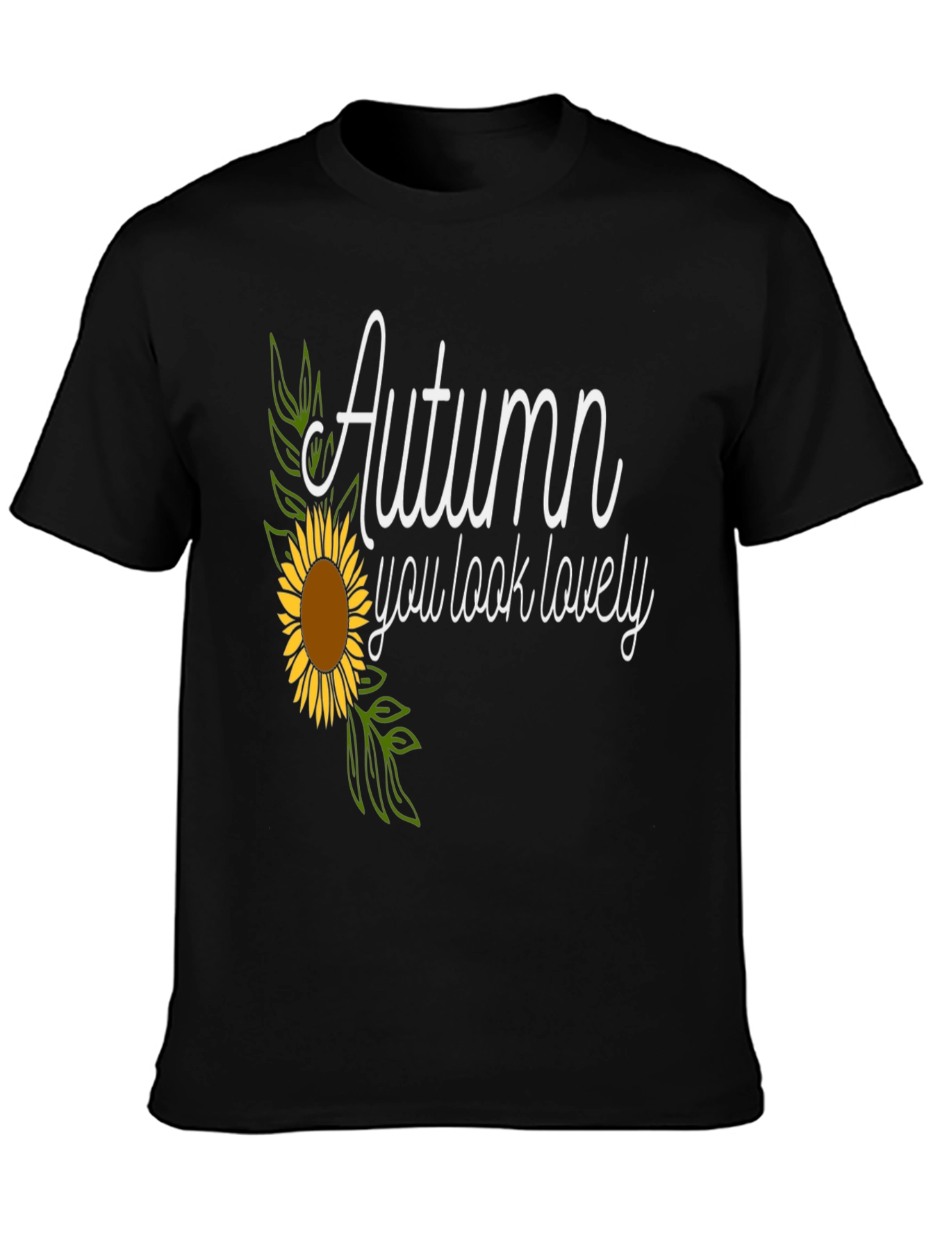 Autumn Sunflower Graphic Tee - You Look Lovely