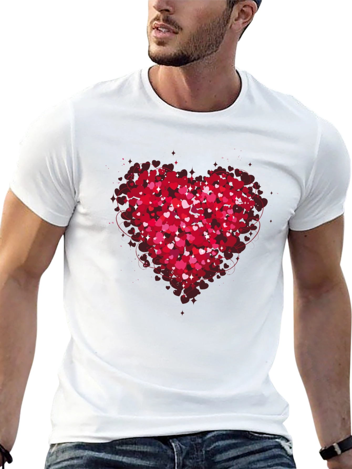 Heart of Hearts Graphic Tee - Black