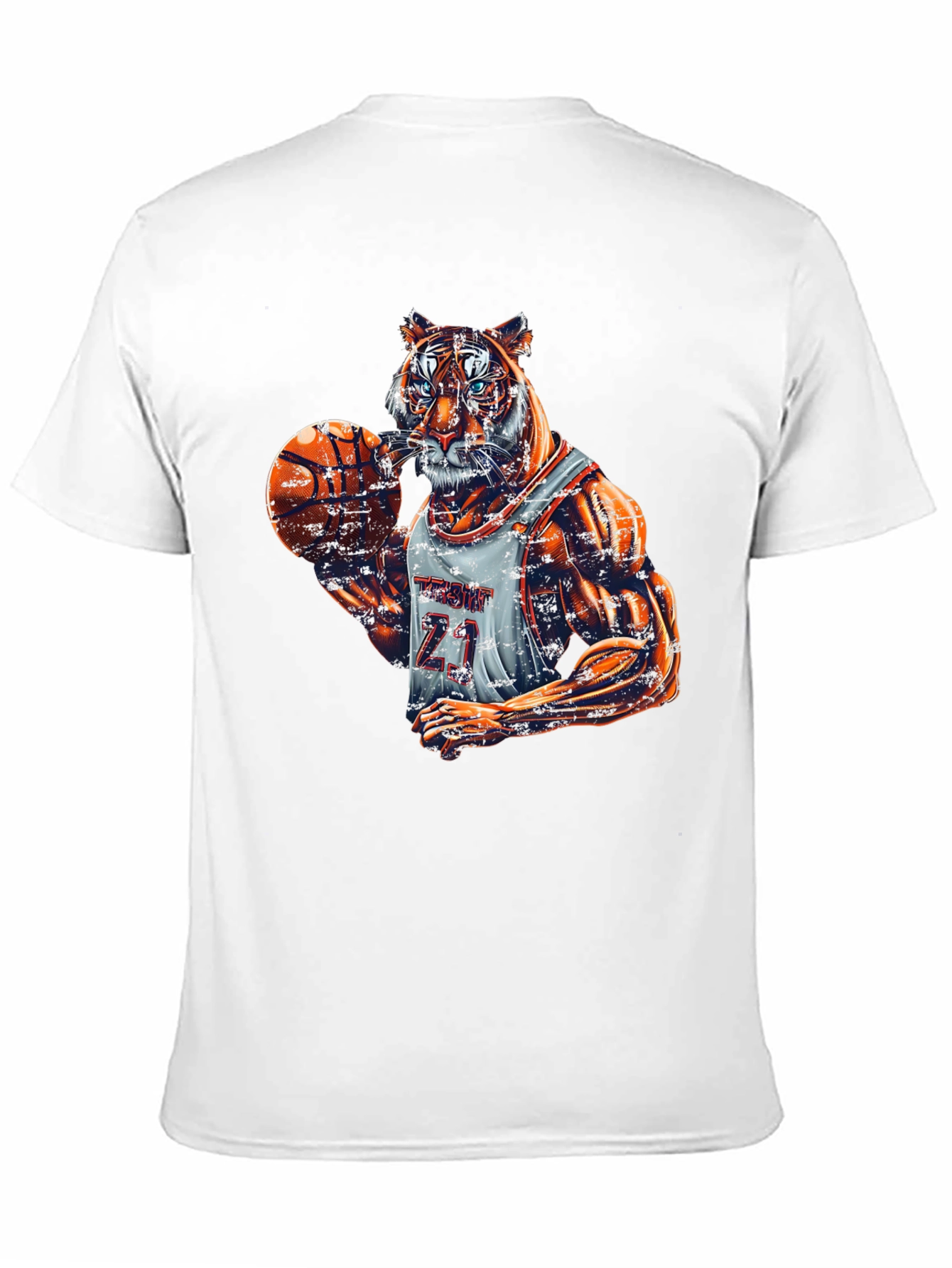 Tiger Basketball Player Graphic Tee