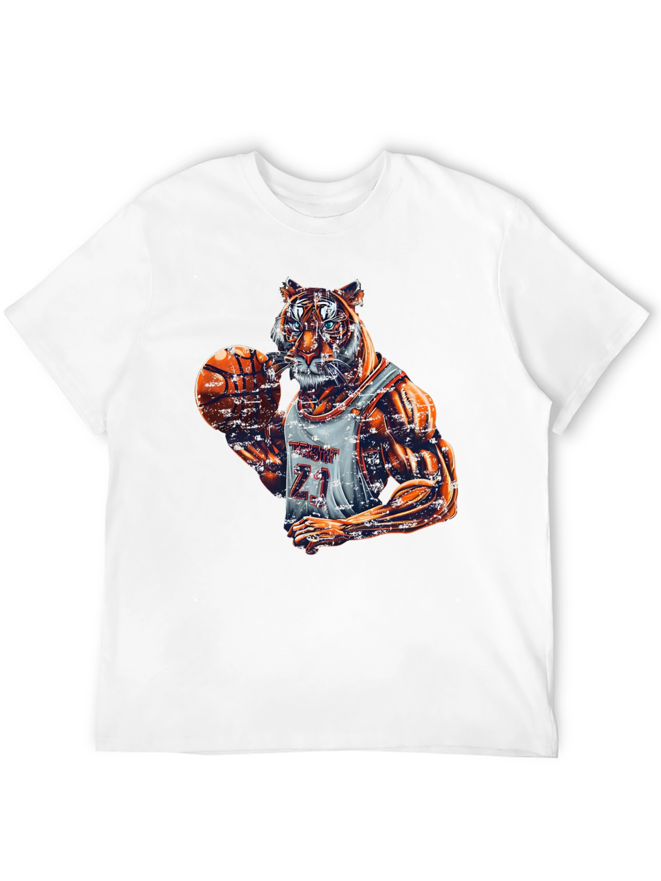 Tiger Basketball Player Graphic Tee