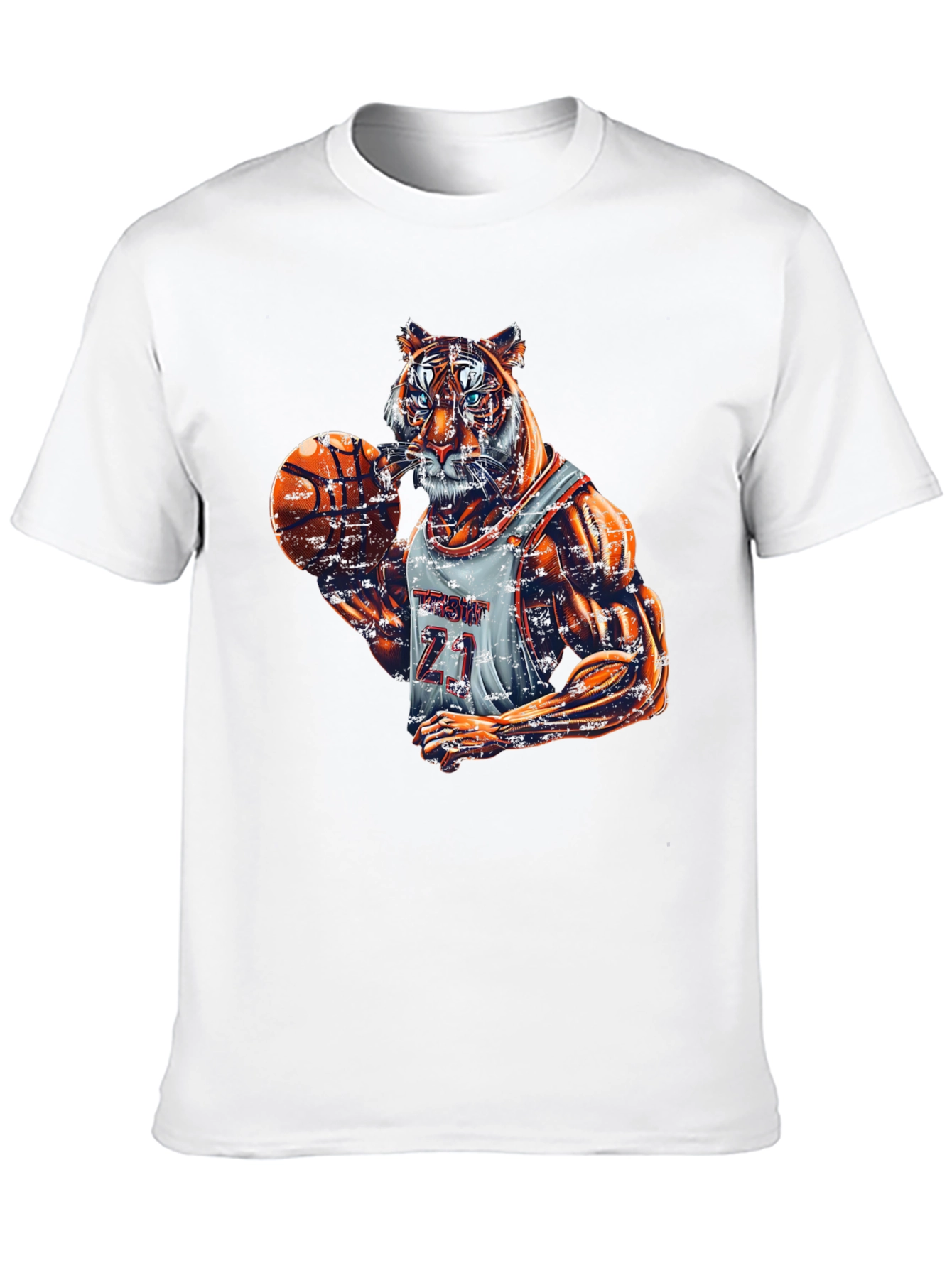 Tiger Basketball Player Graphic Tee
