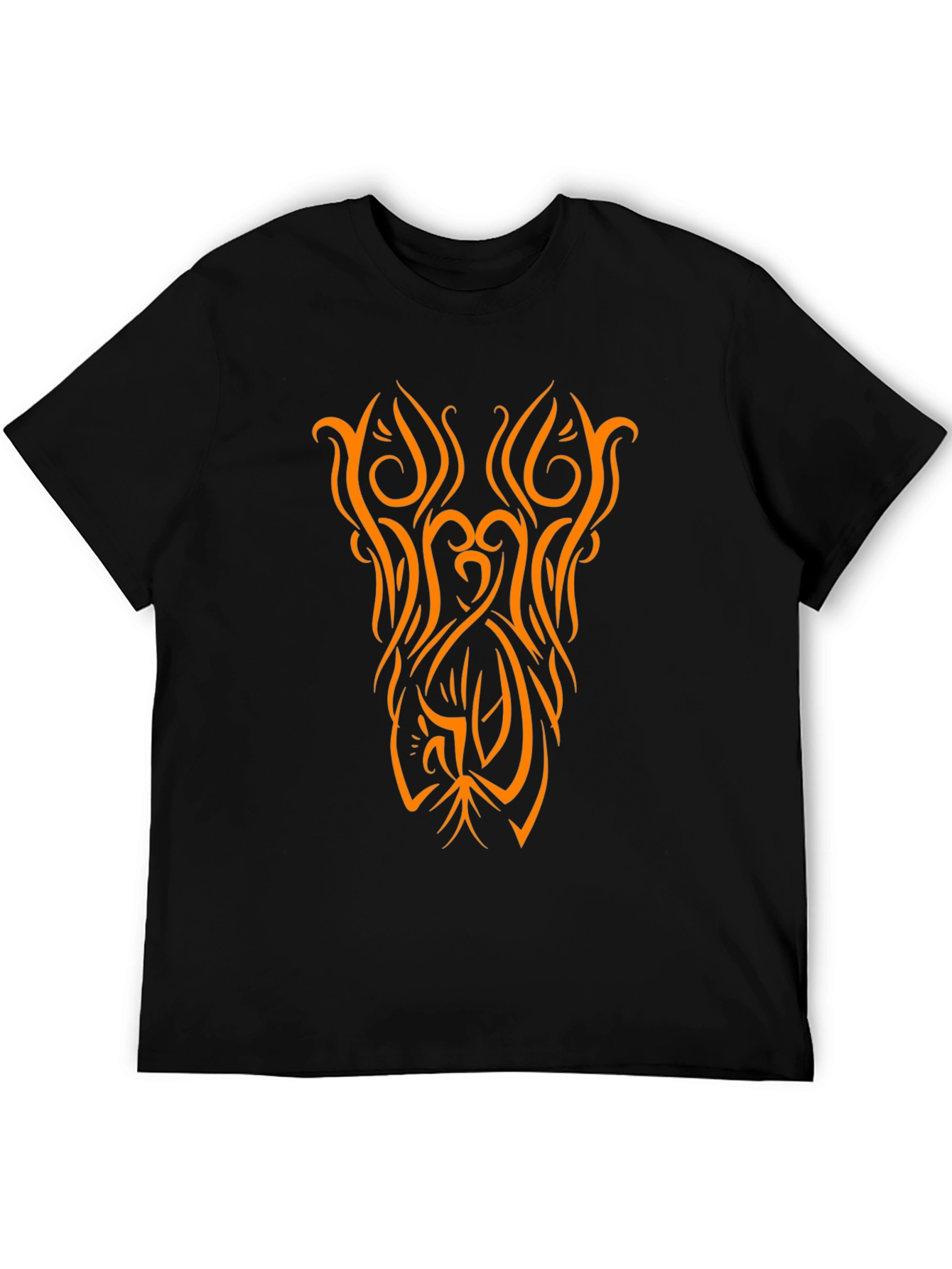 Modern Tribal Graphic Black T-Shirt