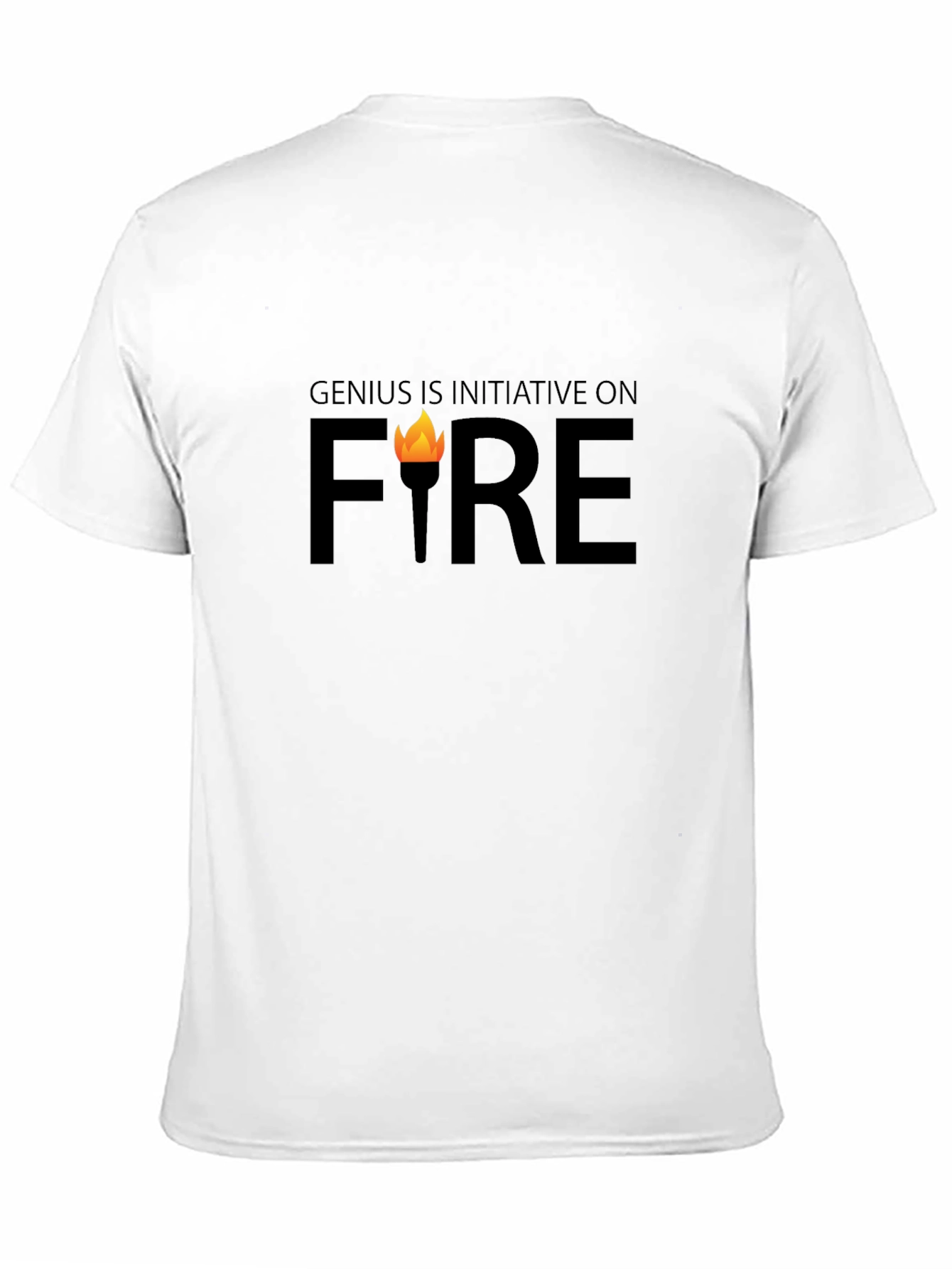 Genius On Fire Graphic T-Shirt - Initiative & Motivation