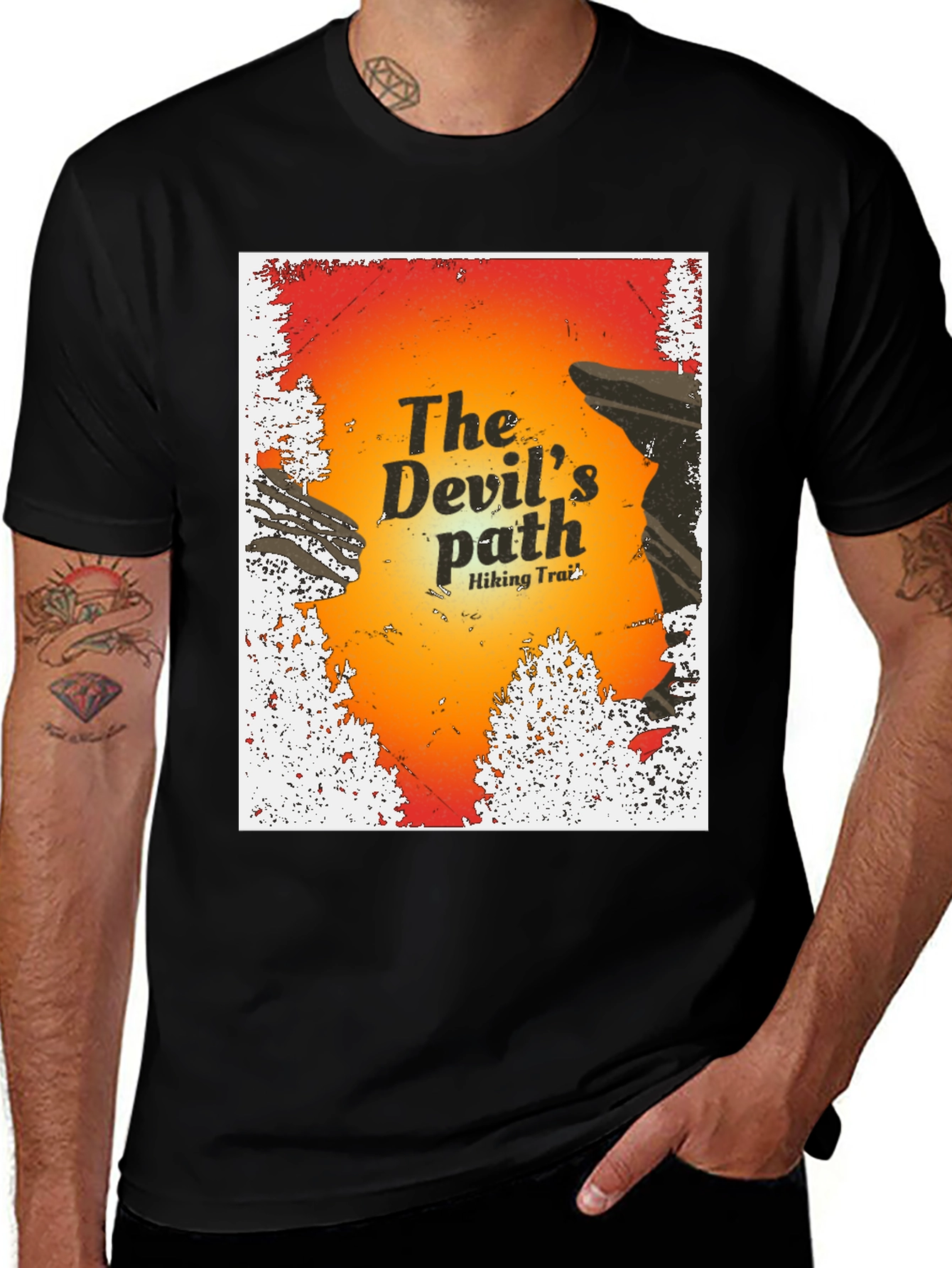 Devils Path Hiking Trail Graphic T-Shirt