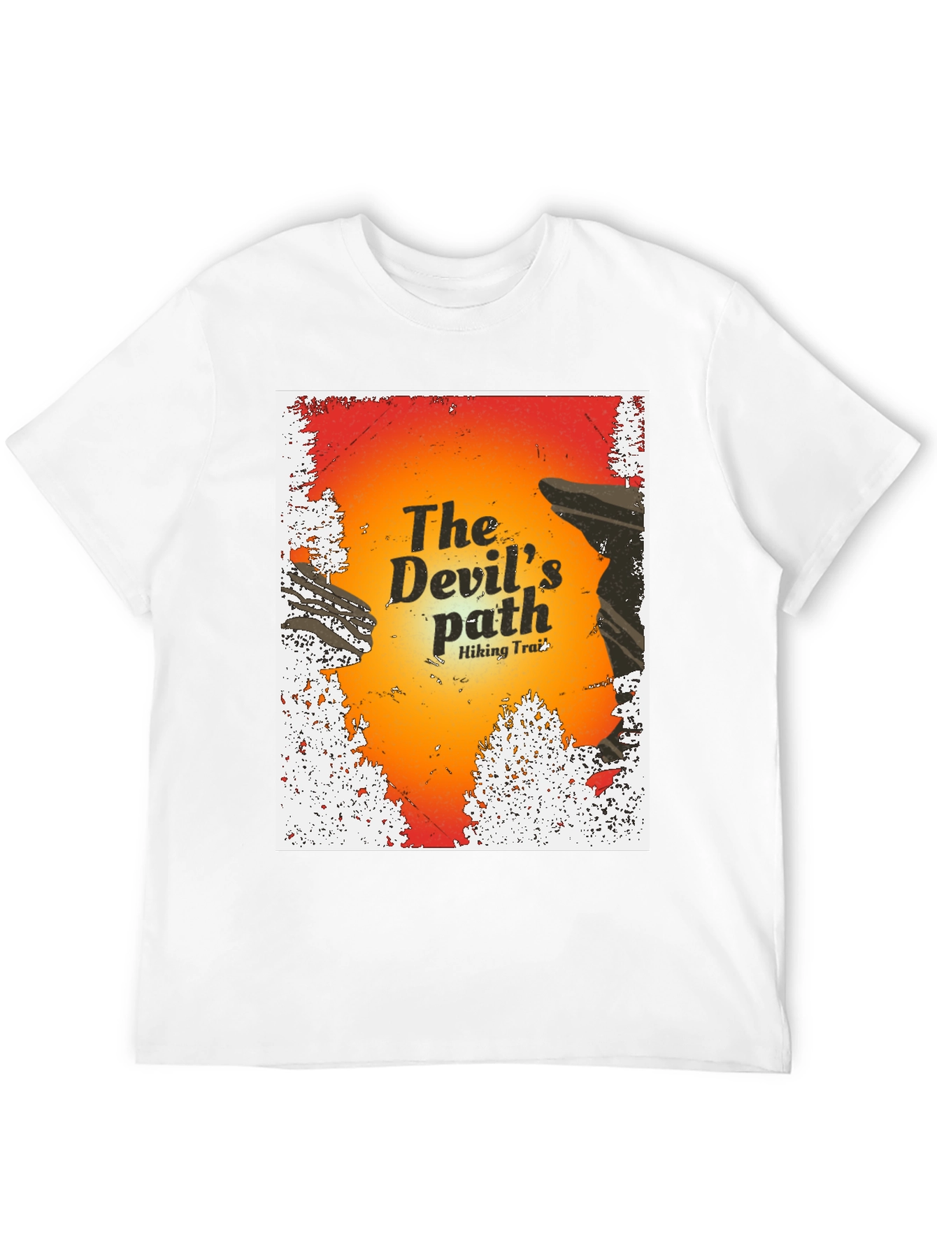 Devils Path Hiking Trail Graphic T-Shirt