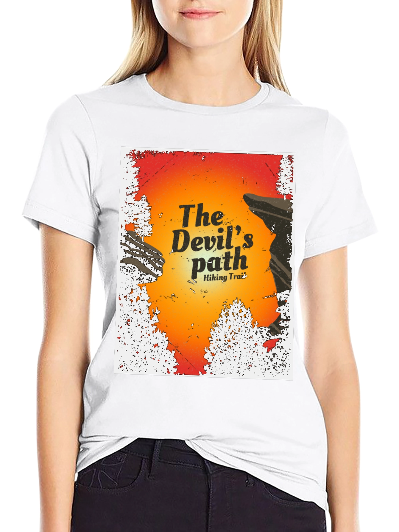 Devils Path Hiking Trail Graphic T-Shirt