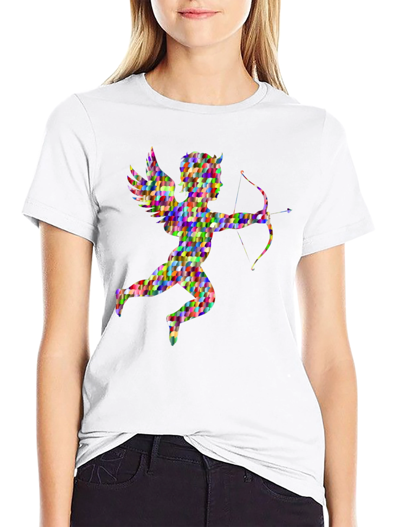 Cupid Graphic Tee - Quirky Angel Design