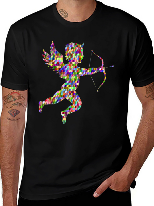 Cupid Graphic Tee - Quirky Angel Design