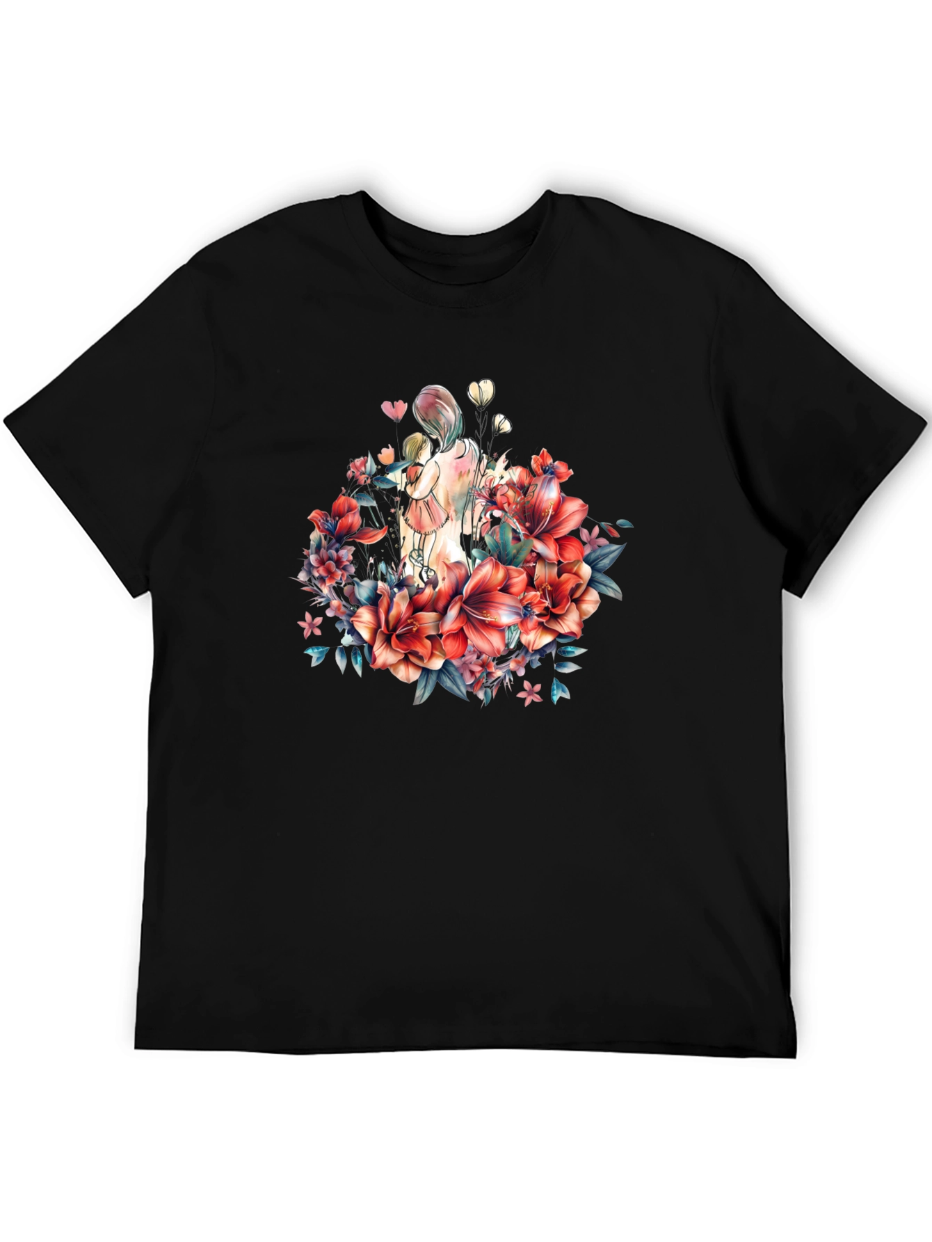 Floral Mother & Child Graphic Tee