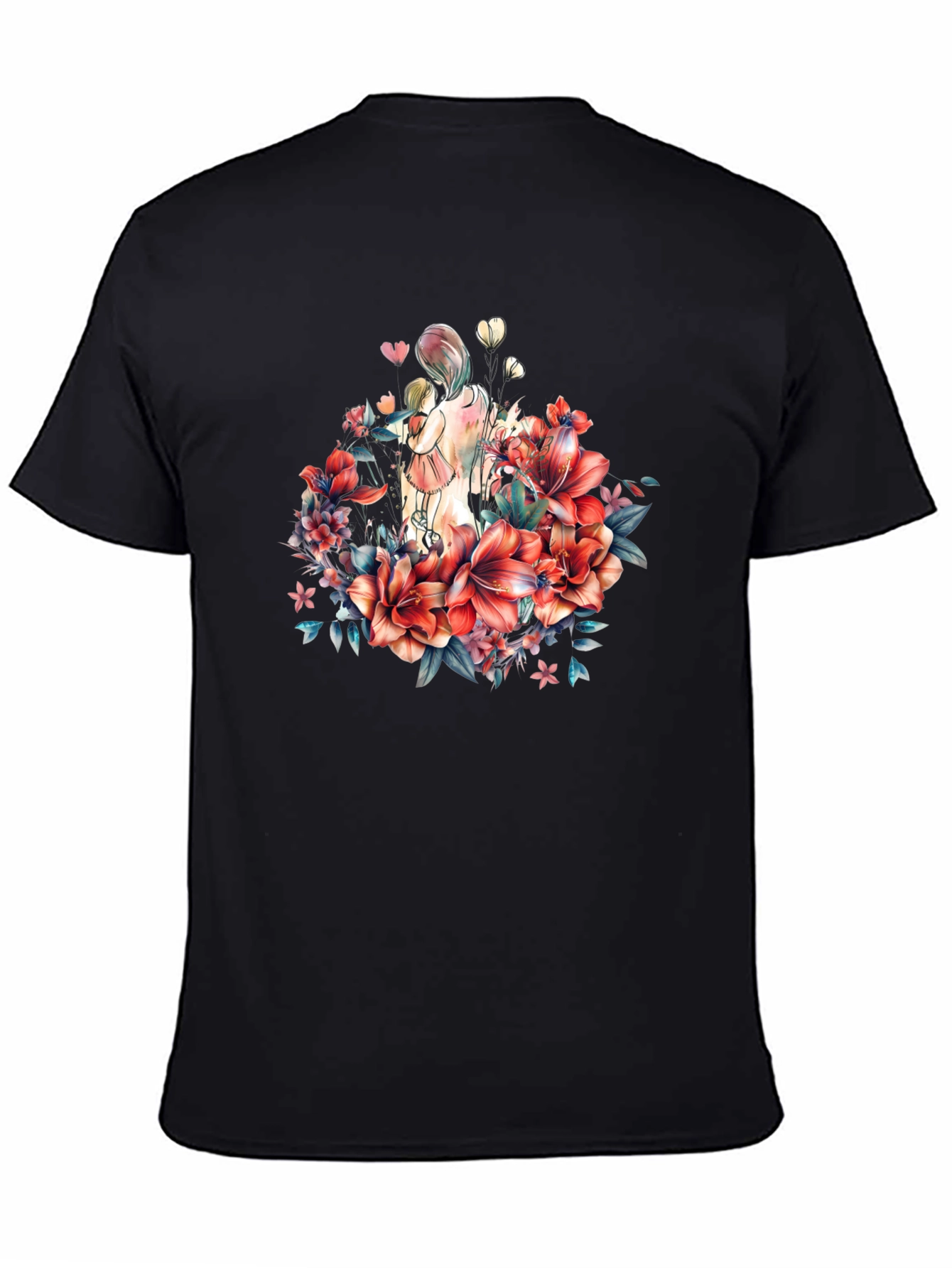Floral Mother & Child Graphic Tee