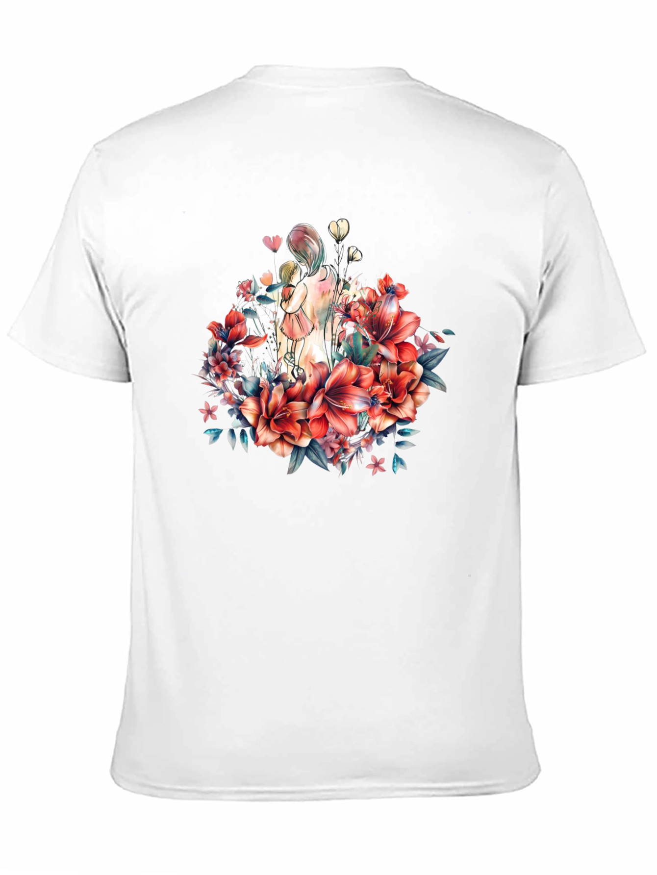 Floral Mother & Child Graphic Tee