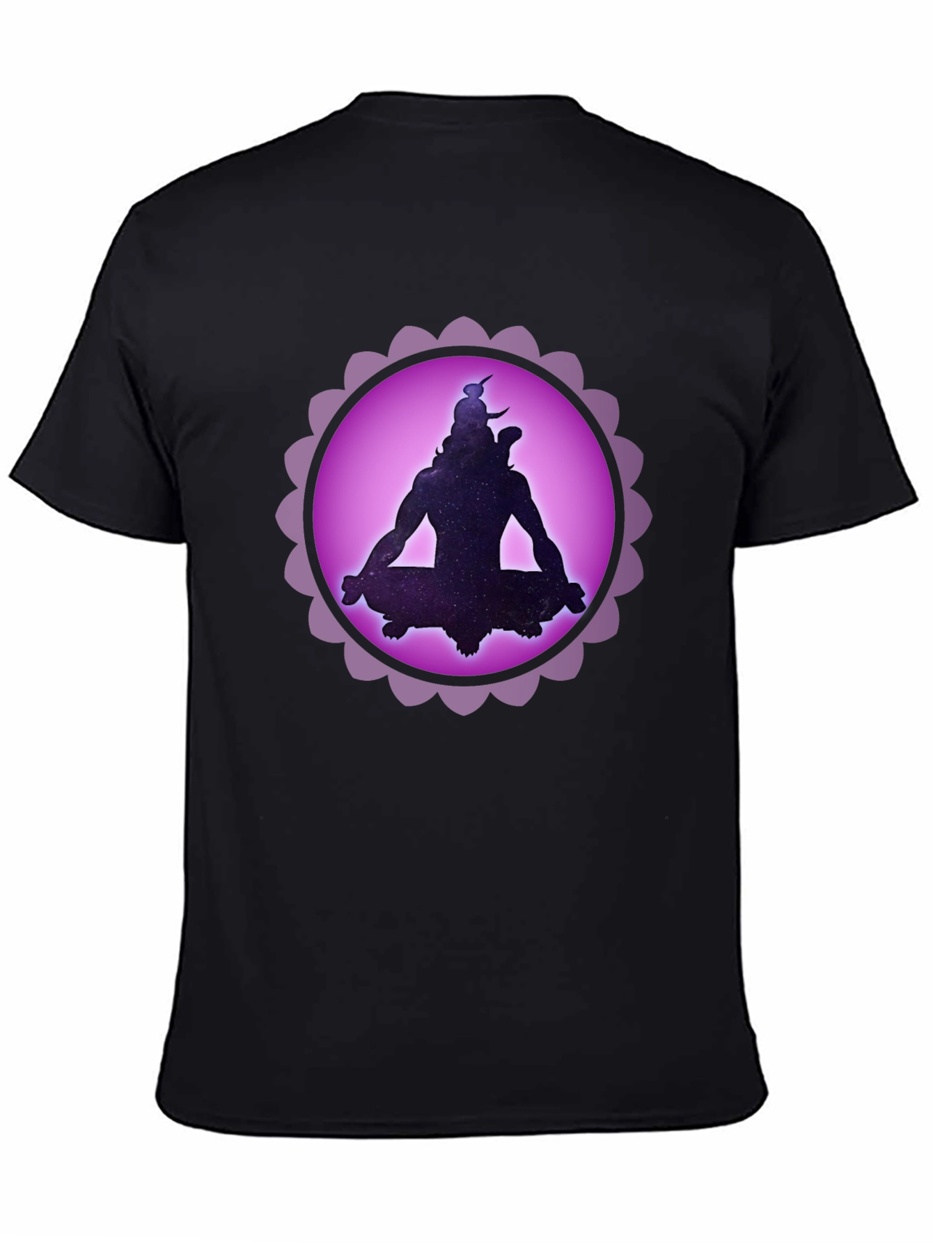 Cosmic Shiva Graphic T-Shirt - Meditating God Design