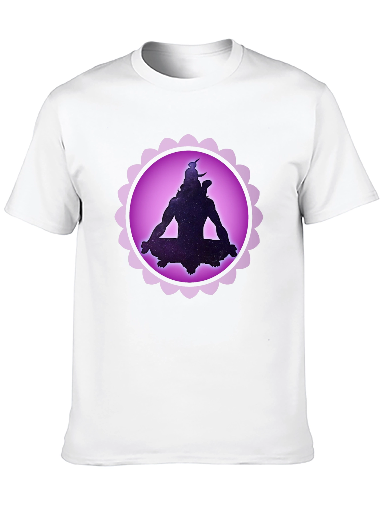 Cosmic Shiva Graphic T-Shirt - Meditating God Design