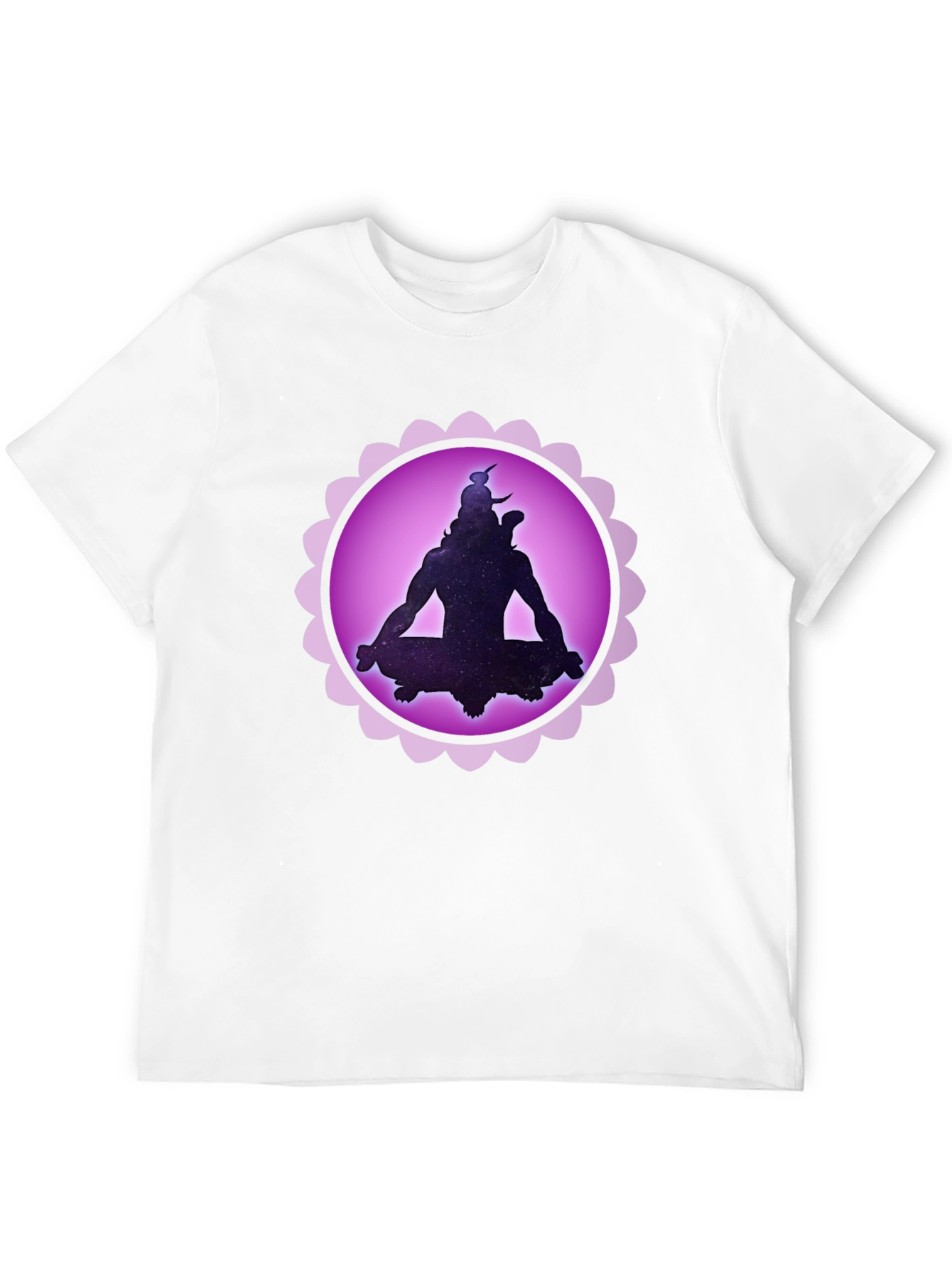 Cosmic Shiva Graphic T-Shirt - Meditating God Design