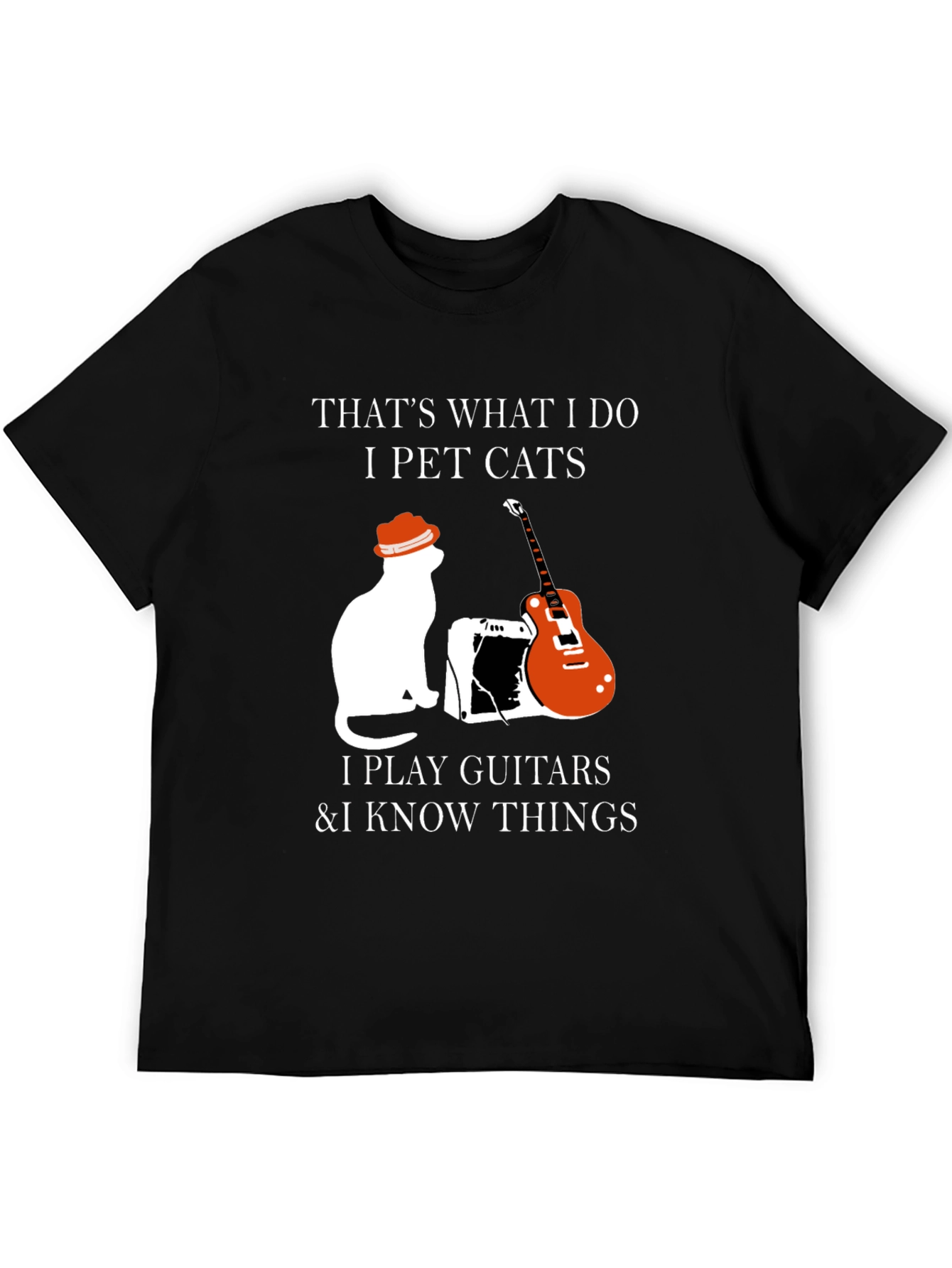 Pet Cats Play Guitar & Know Things T-Shirt