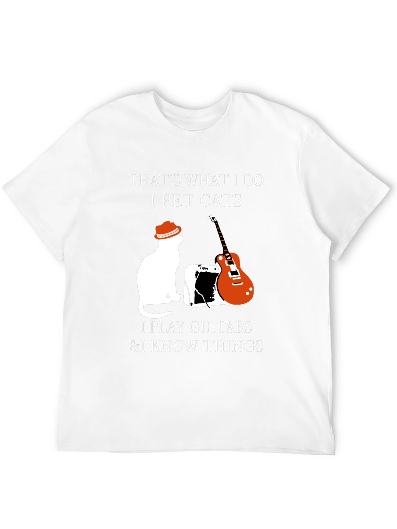 Pet Cats Play Guitar & Know Things T-Shirt