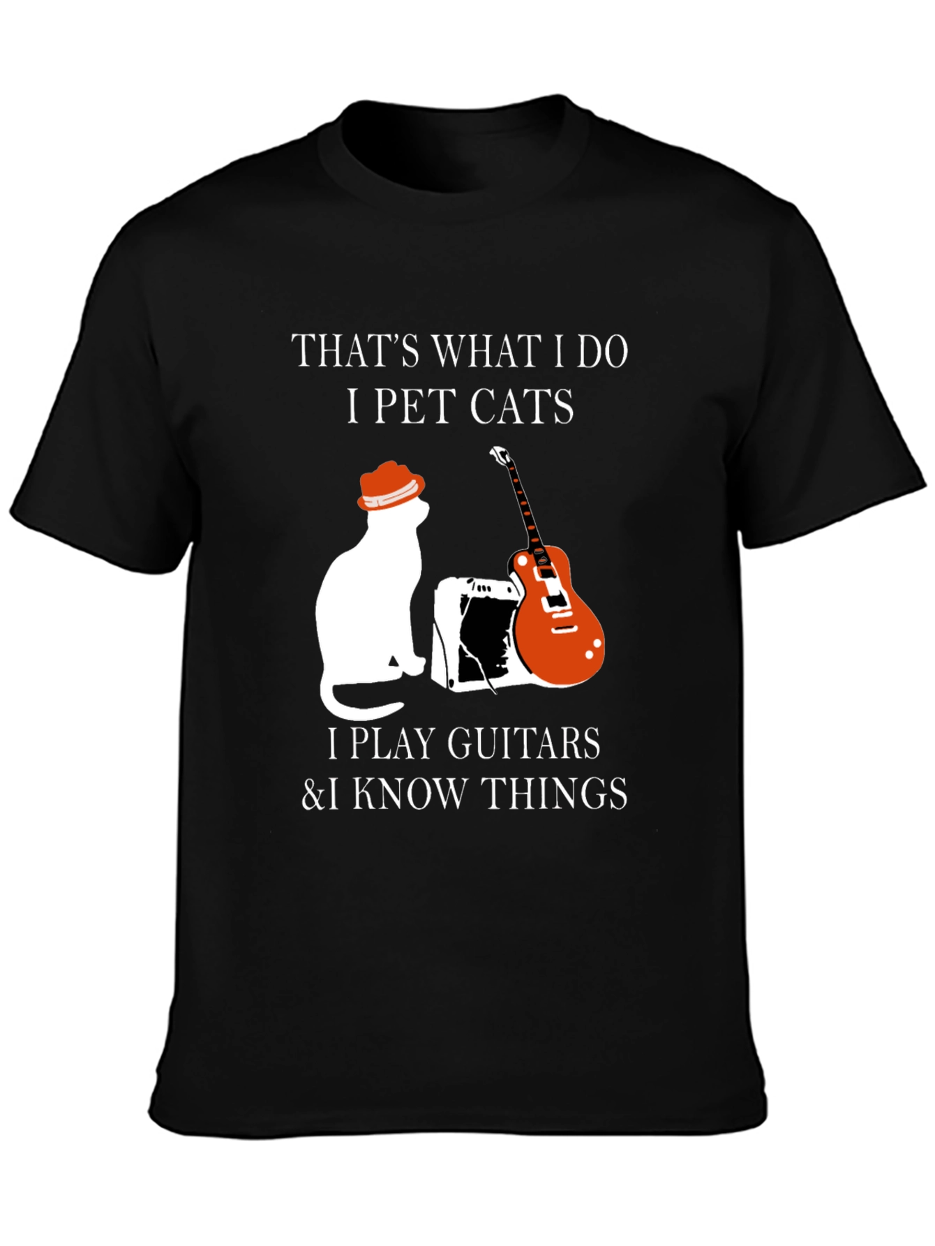 Pet Cats Play Guitar & Know Things T-Shirt