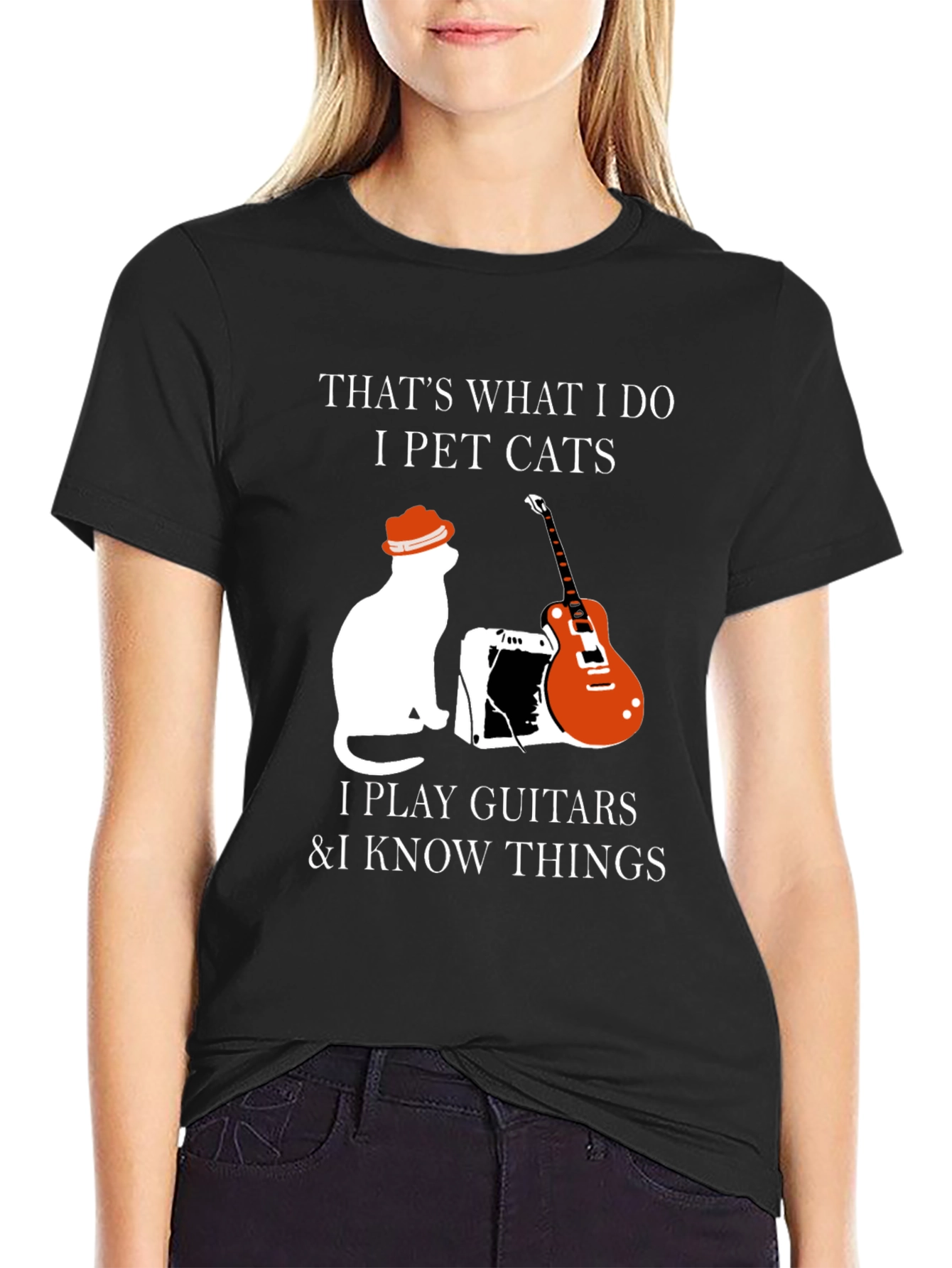 Pet Cats Play Guitar & Know Things T-Shirt