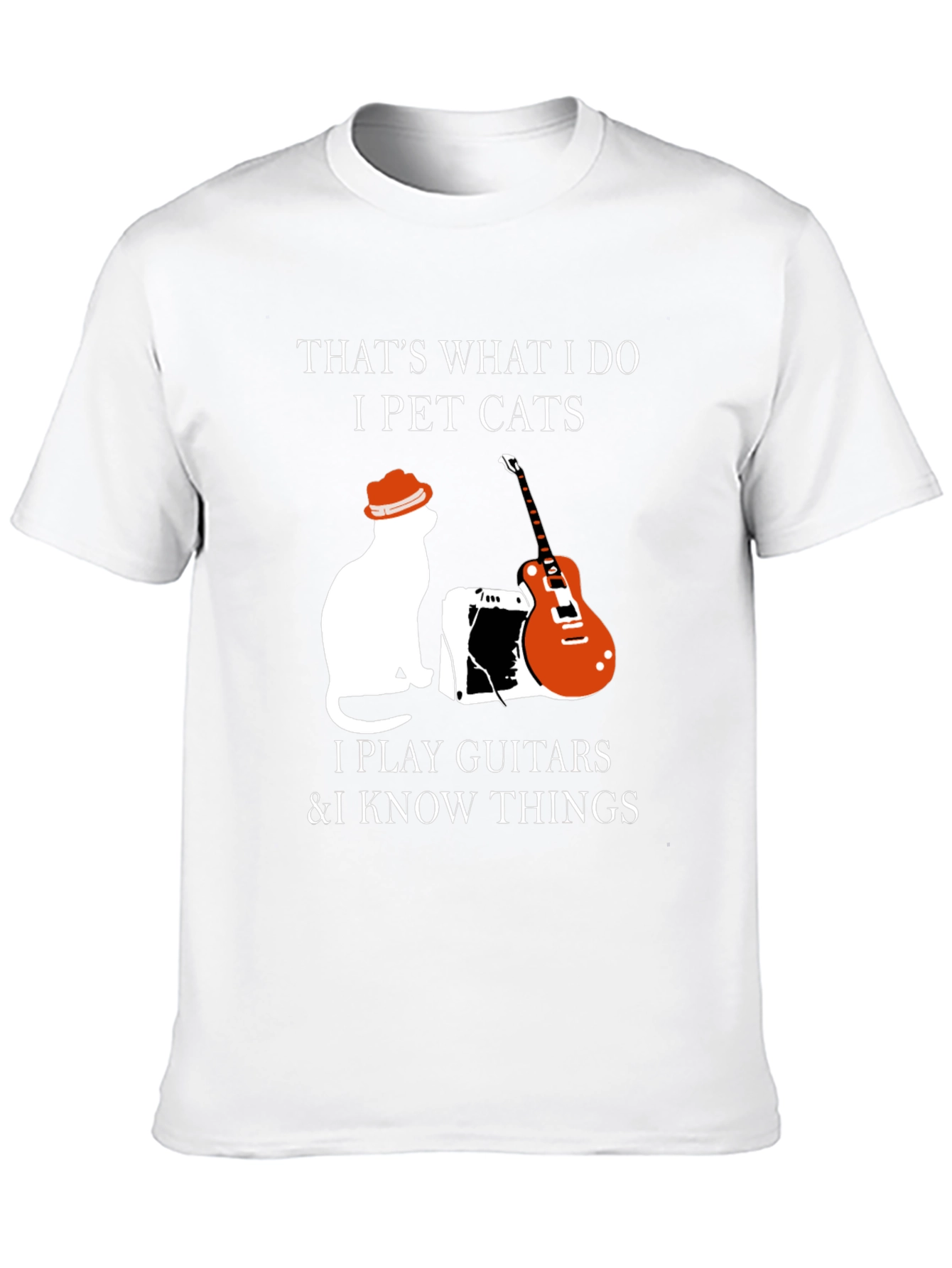 Pet Cats Play Guitar & Know Things T-Shirt