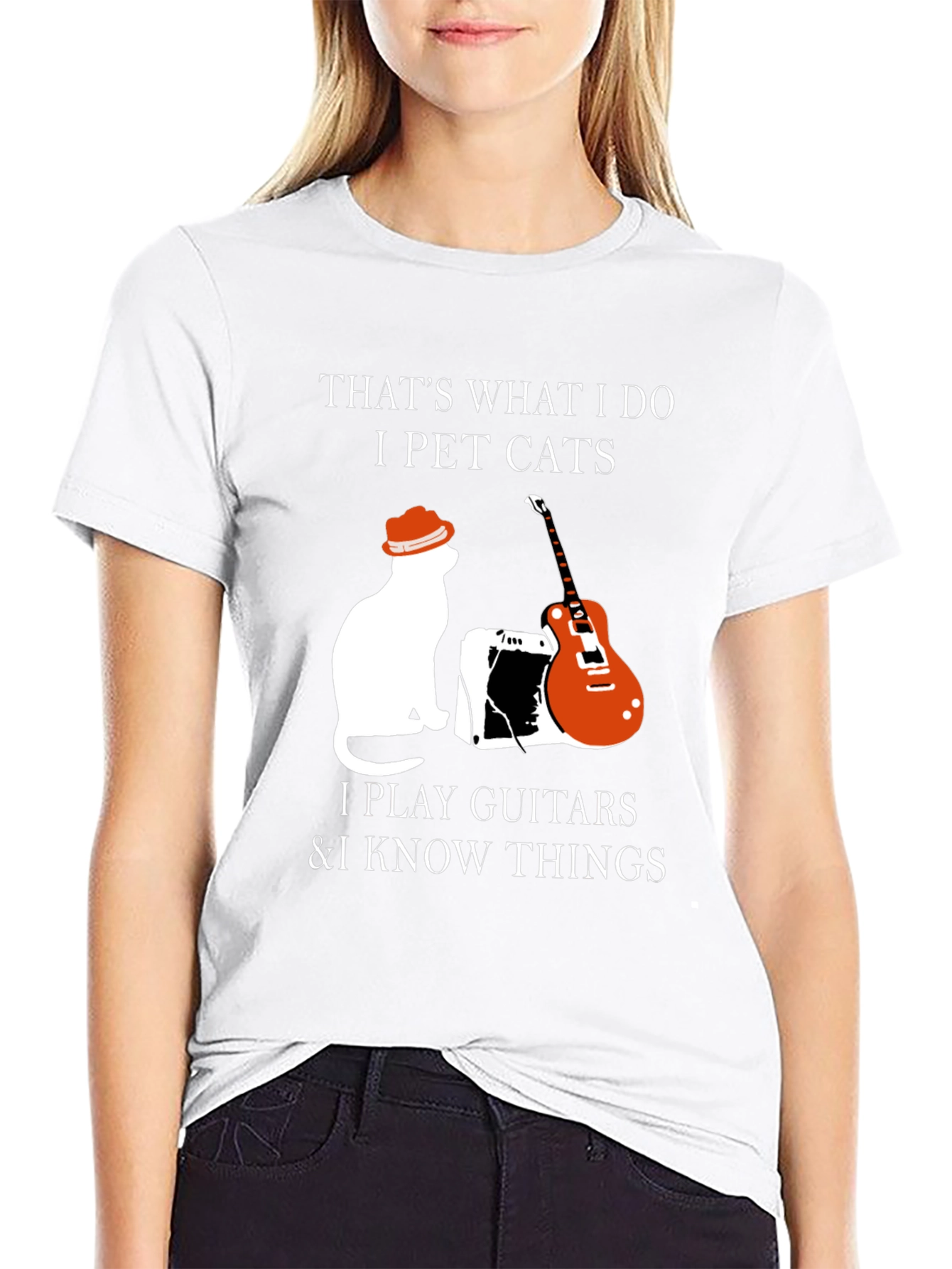 Pet Cats Play Guitar & Know Things T-Shirt