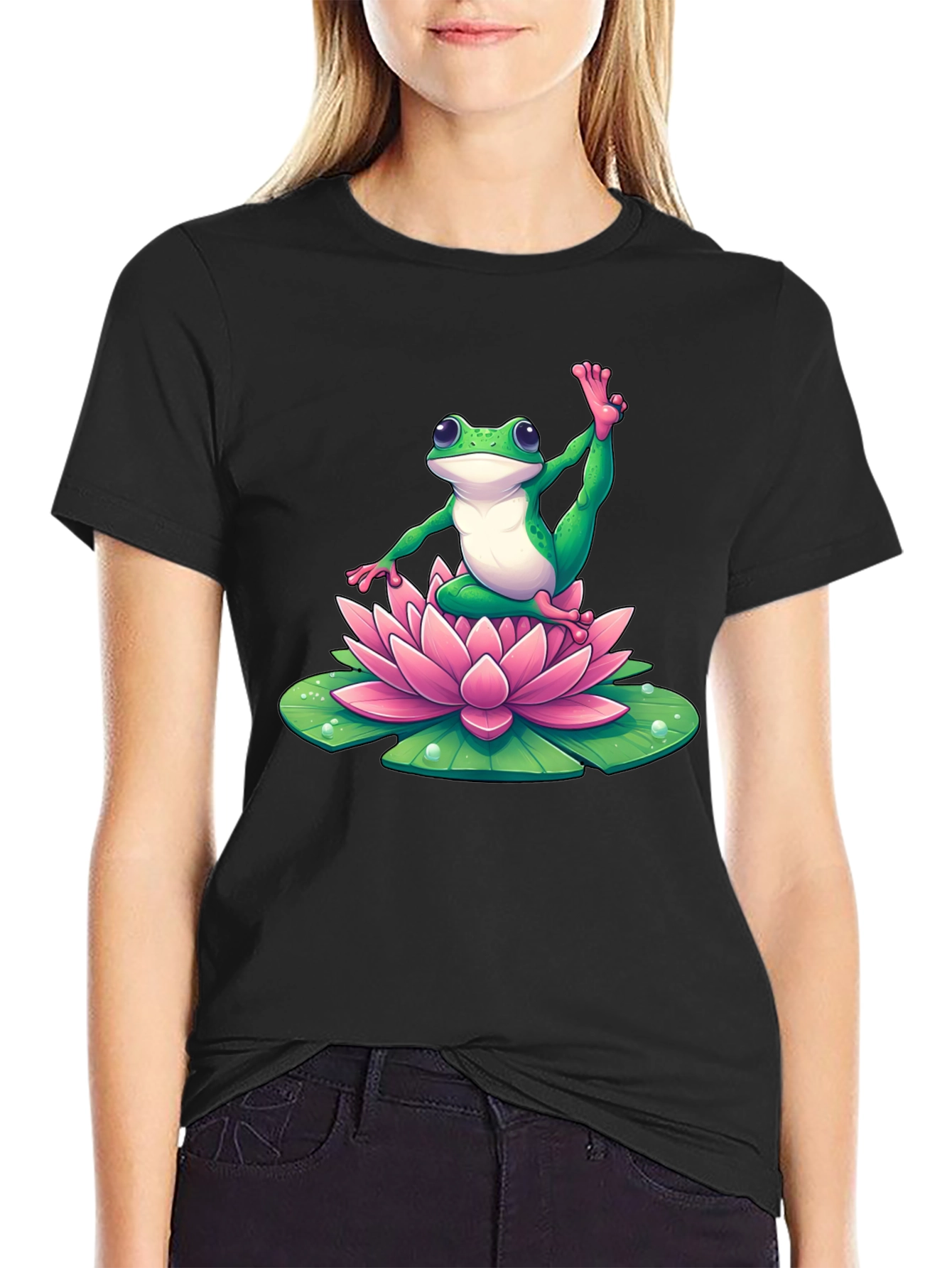 Yoga Frog T-Shirt - Lotus Pose