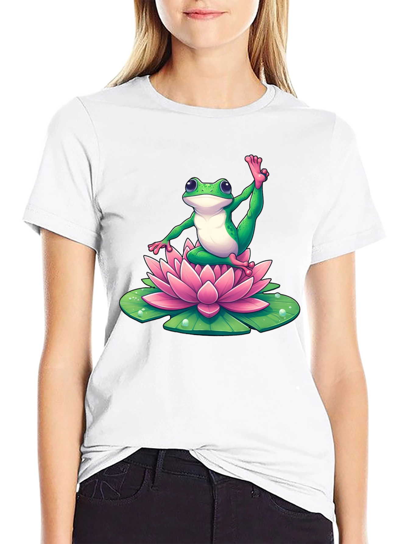 Yoga Frog T-Shirt - Lotus Pose