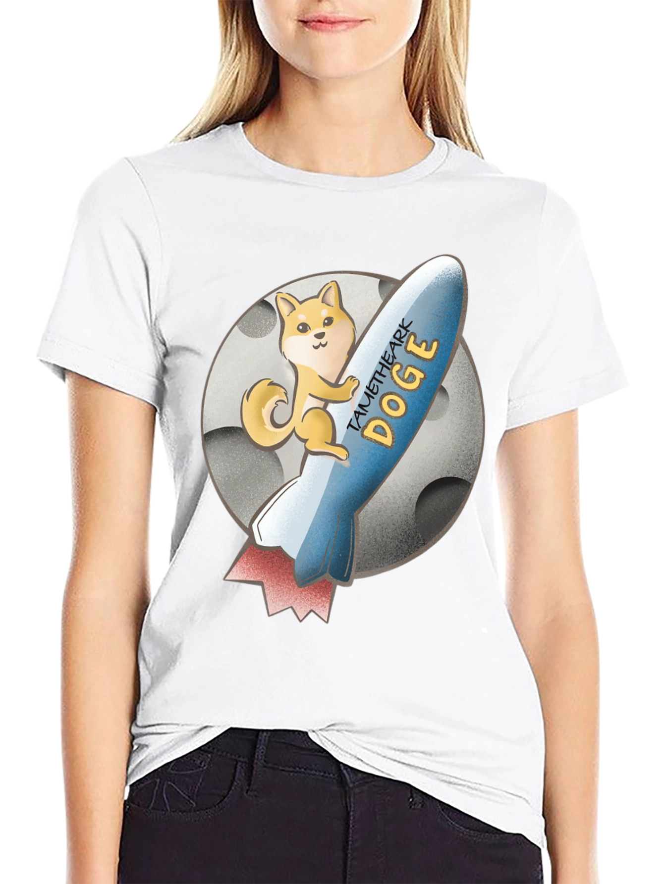 TAME THE ARK DOGE Black T-Shirt