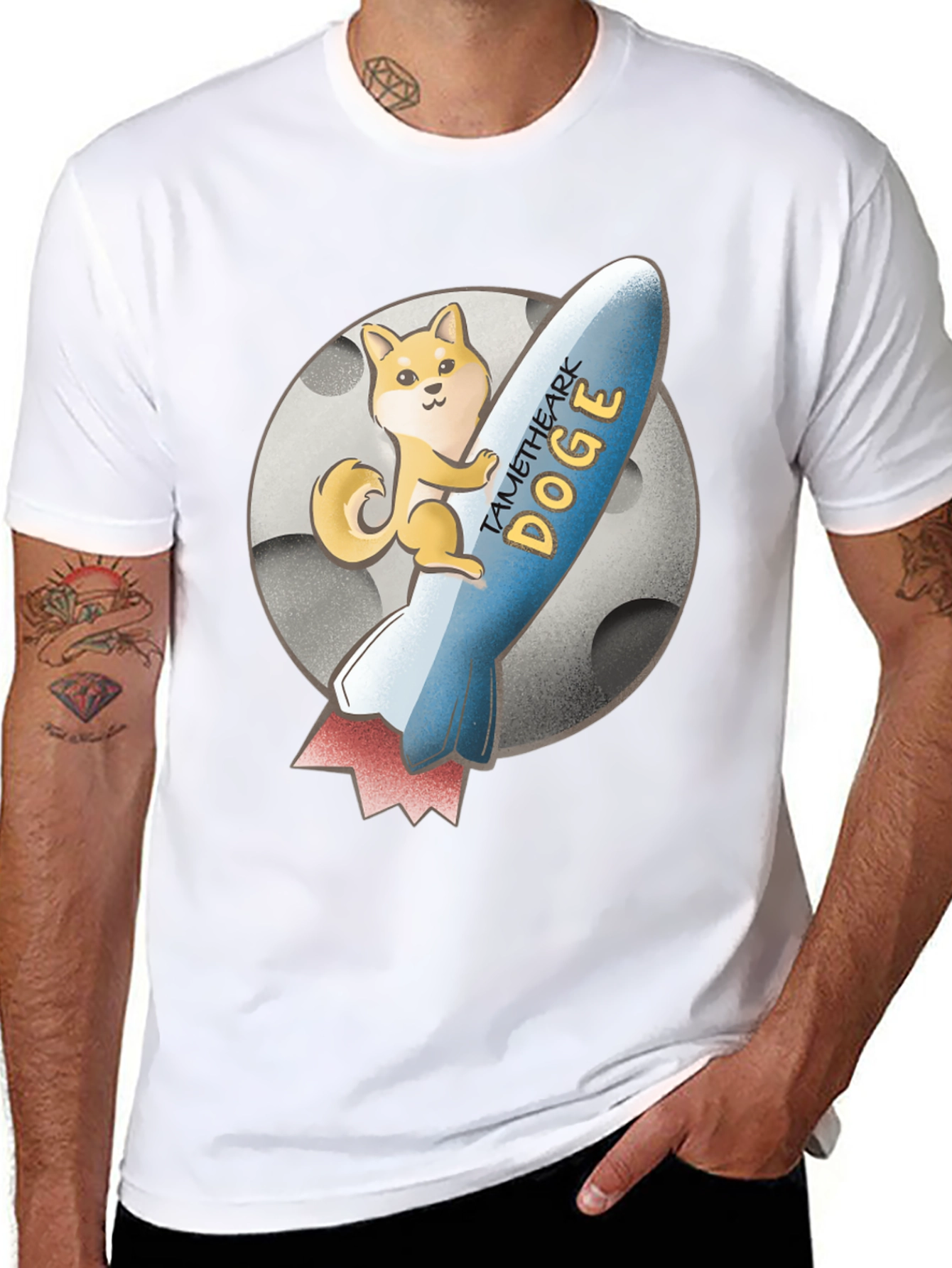 TAME THE ARK DOGE Black T-Shirt