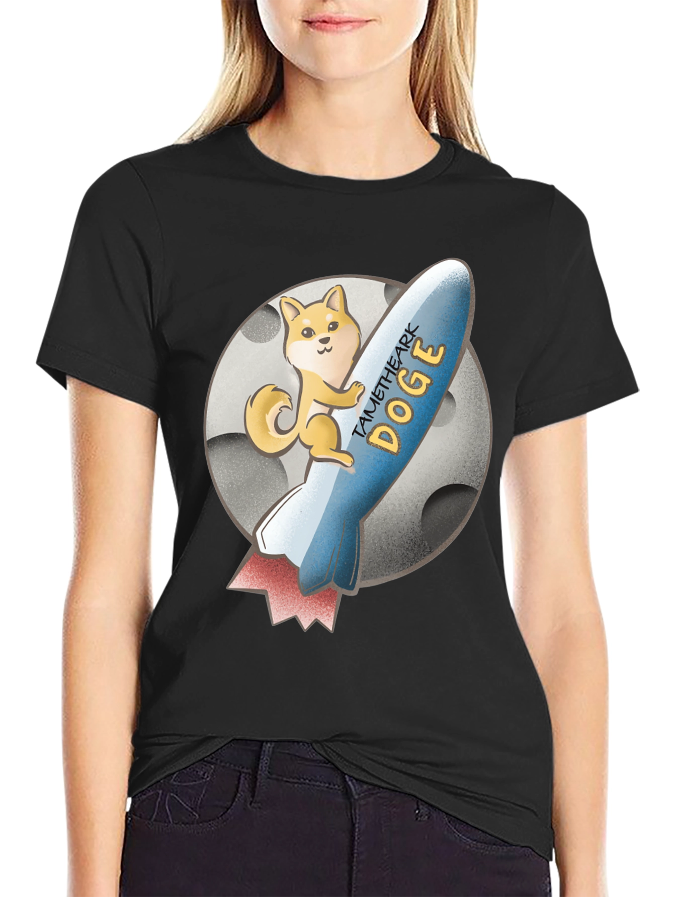TAME THE ARK DOGE Black T-Shirt